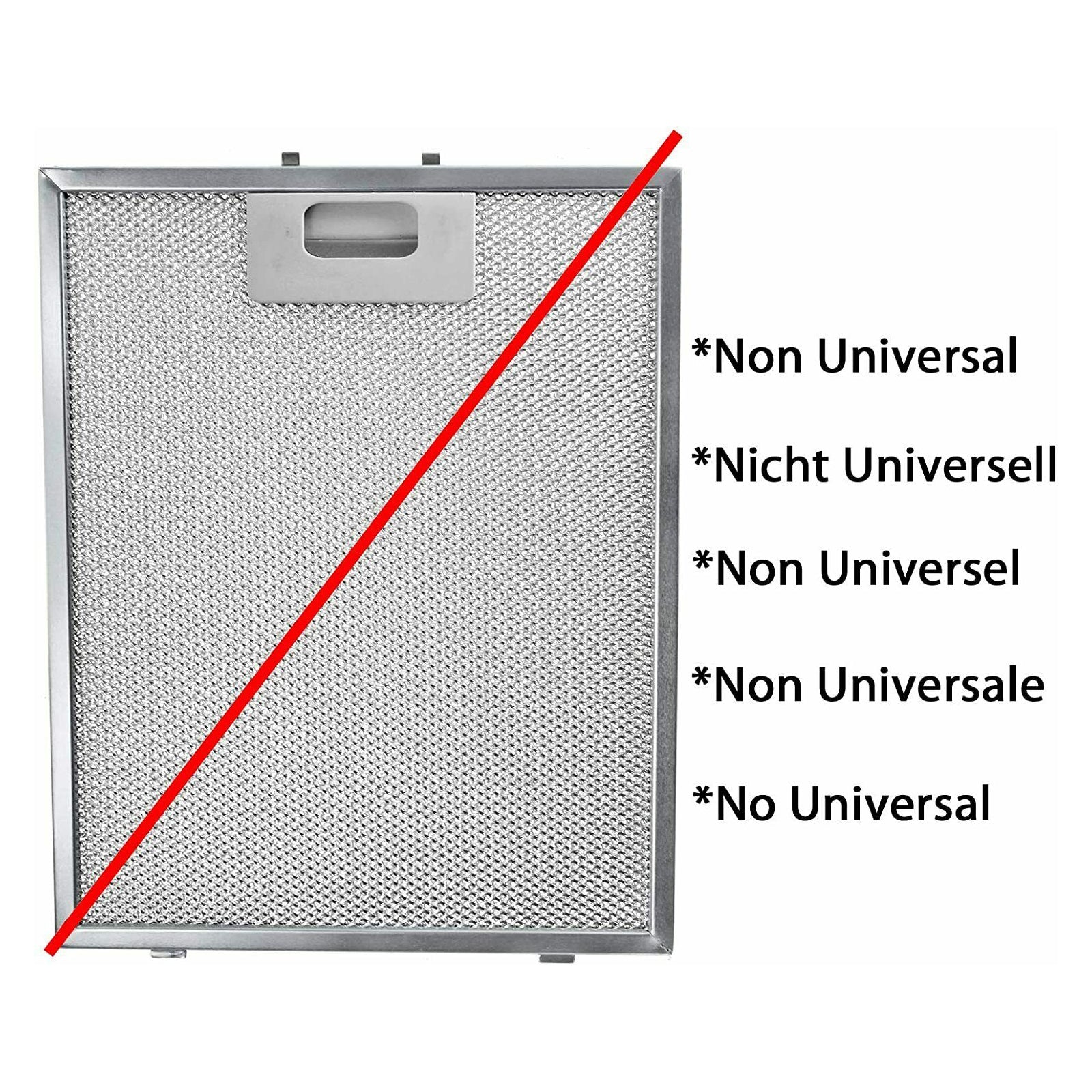 Grease Filter For BRITANNIA DEDIETRICH Cooker Hood Metal Vent Fan Mesh 300x240mm