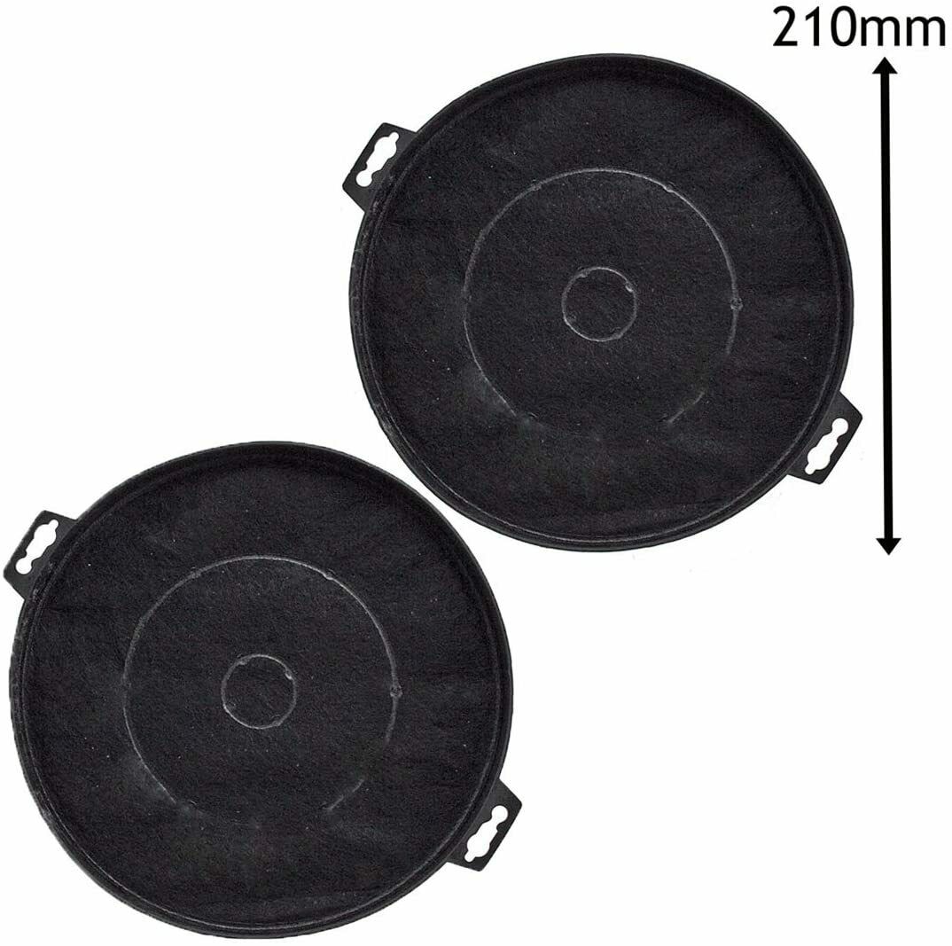 Carbon Filter for BAUMATIC S1 Cooker Hood Extractor Charcoal Round Filters x 2