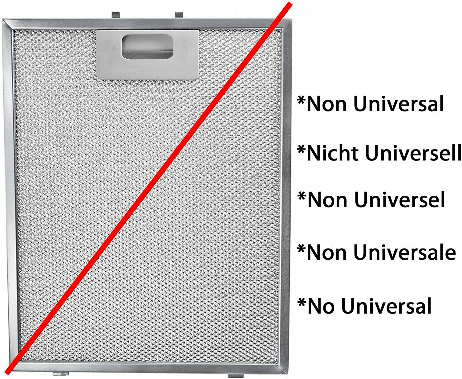 Grease Filter For HYGENA DIPLOMAT Cooker Hood Metal Vent Extractor 300 x 240mm