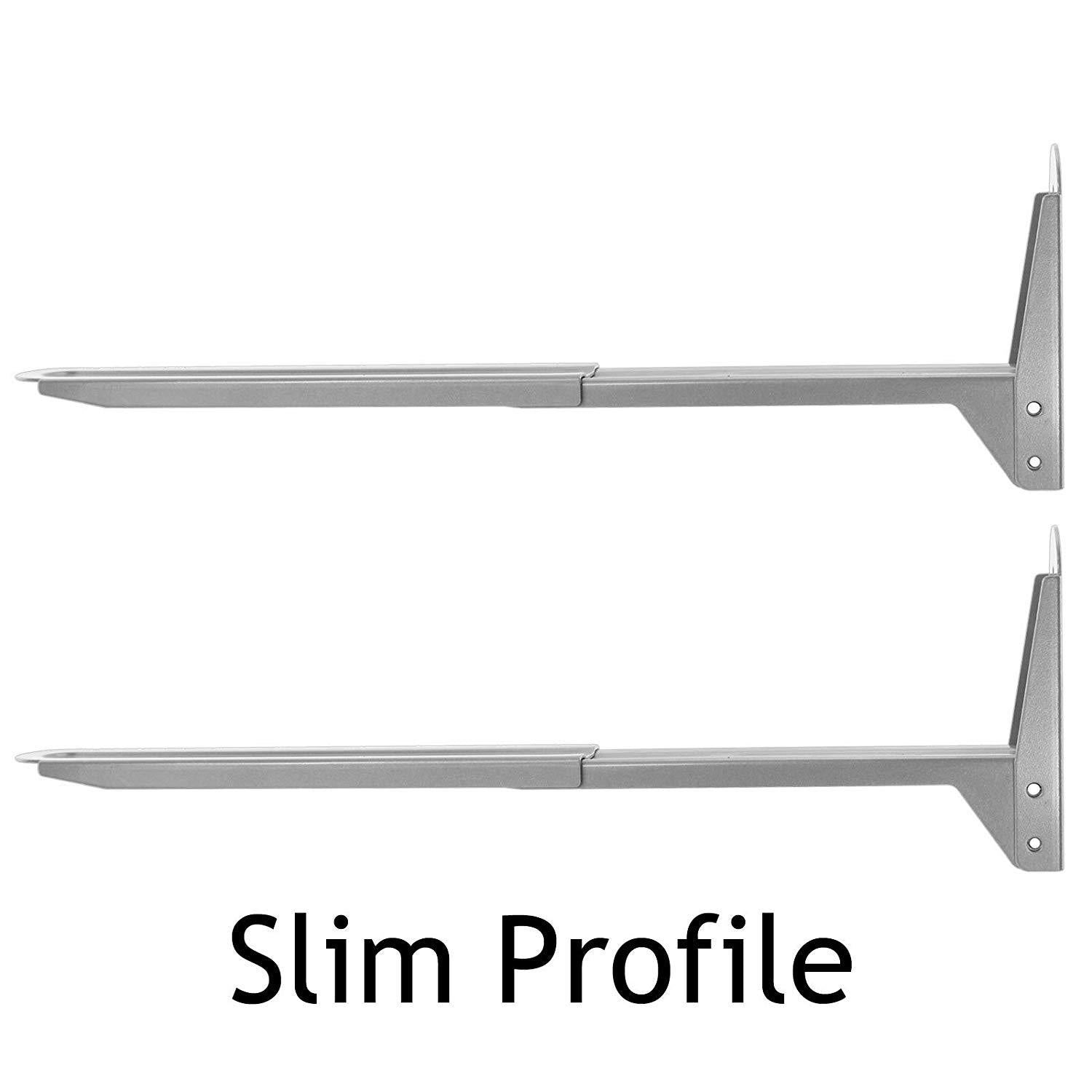 Silver Wall Mount Brackets for Daewoo Microwave x 2