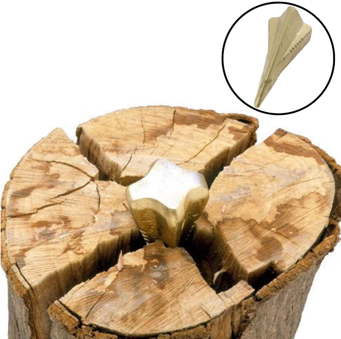4 Way Log Grenade Fire Wood Splitter Axe Maul Splitting Timber Wedge Bomb x 3 + Goggles