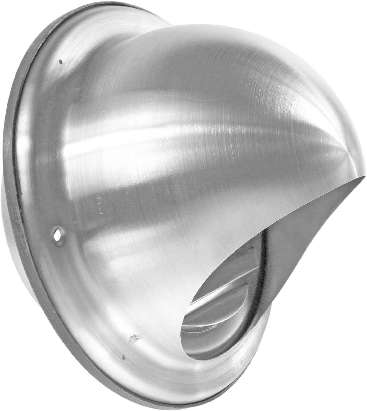 UNIVERSAL Bull Nose Wall Outlet Kit & Extension Hose for Vented Tumble Dryer Air Conditioning Cooker Hood (5" x 3m, Stainless Steel)