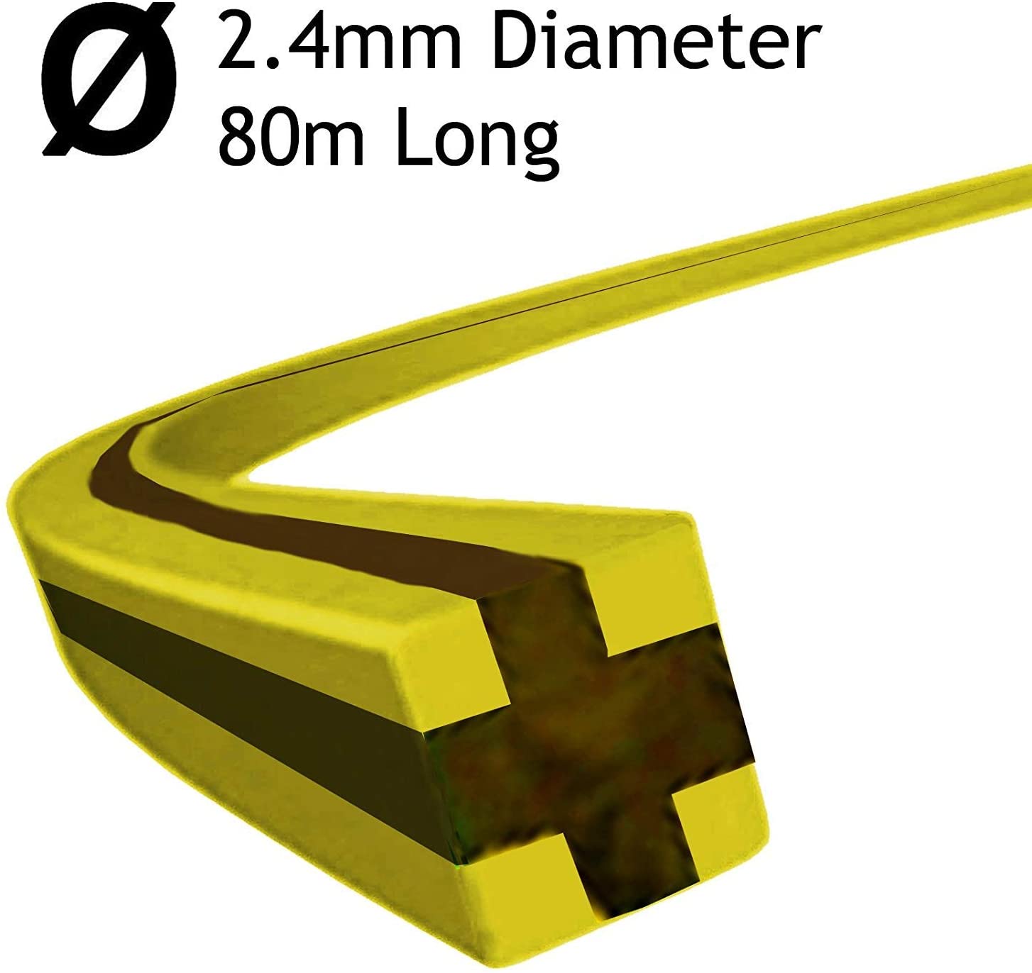 UNIVERSAL Dual Line Manual Feed Head with Bolts +3 x 80m Dual Core Refill for Strimmer/Trimmer/Brushcutter