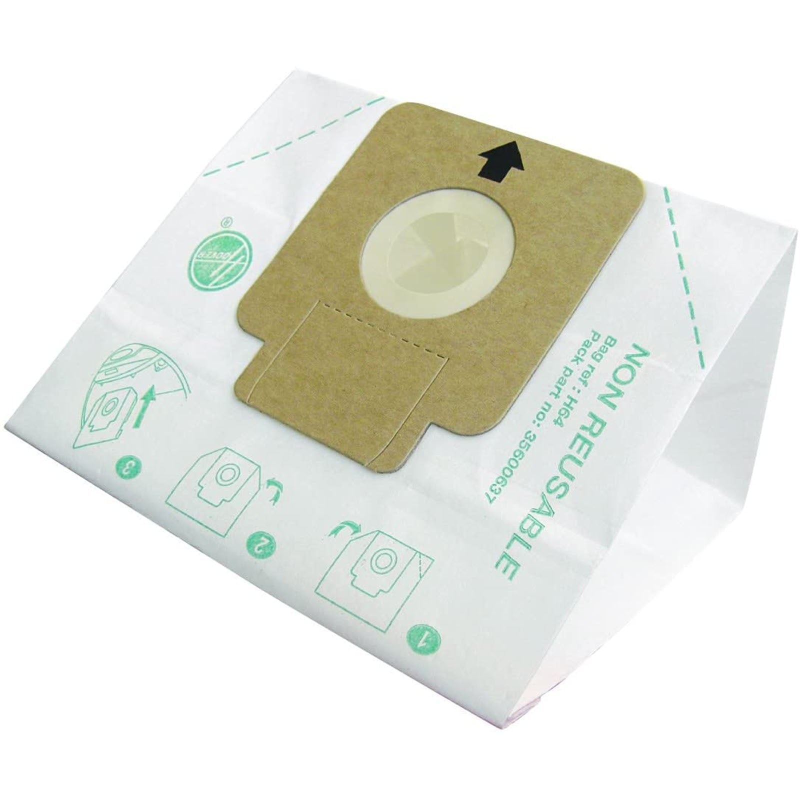 HOOVER Vacuum Cleaner H64 Dust Bag Genuine Freespace Sprint Flash Capture Cylinder 09200245 (Pack of 3) + 15 Fresheners