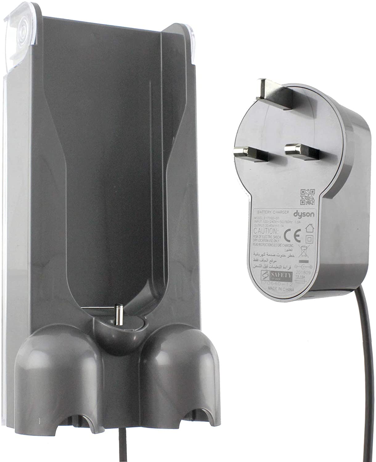 Dyson V10 SV12 Charger Cable UK Plug & Wall Mount Charge Dock