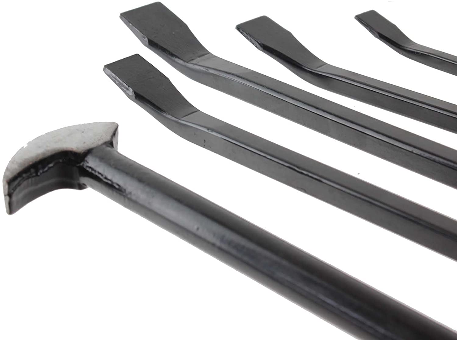 Jumbo Large CrowBar Set Crow Pry Bar Long Rolling Heel Lever Drop Forged 5 Piece