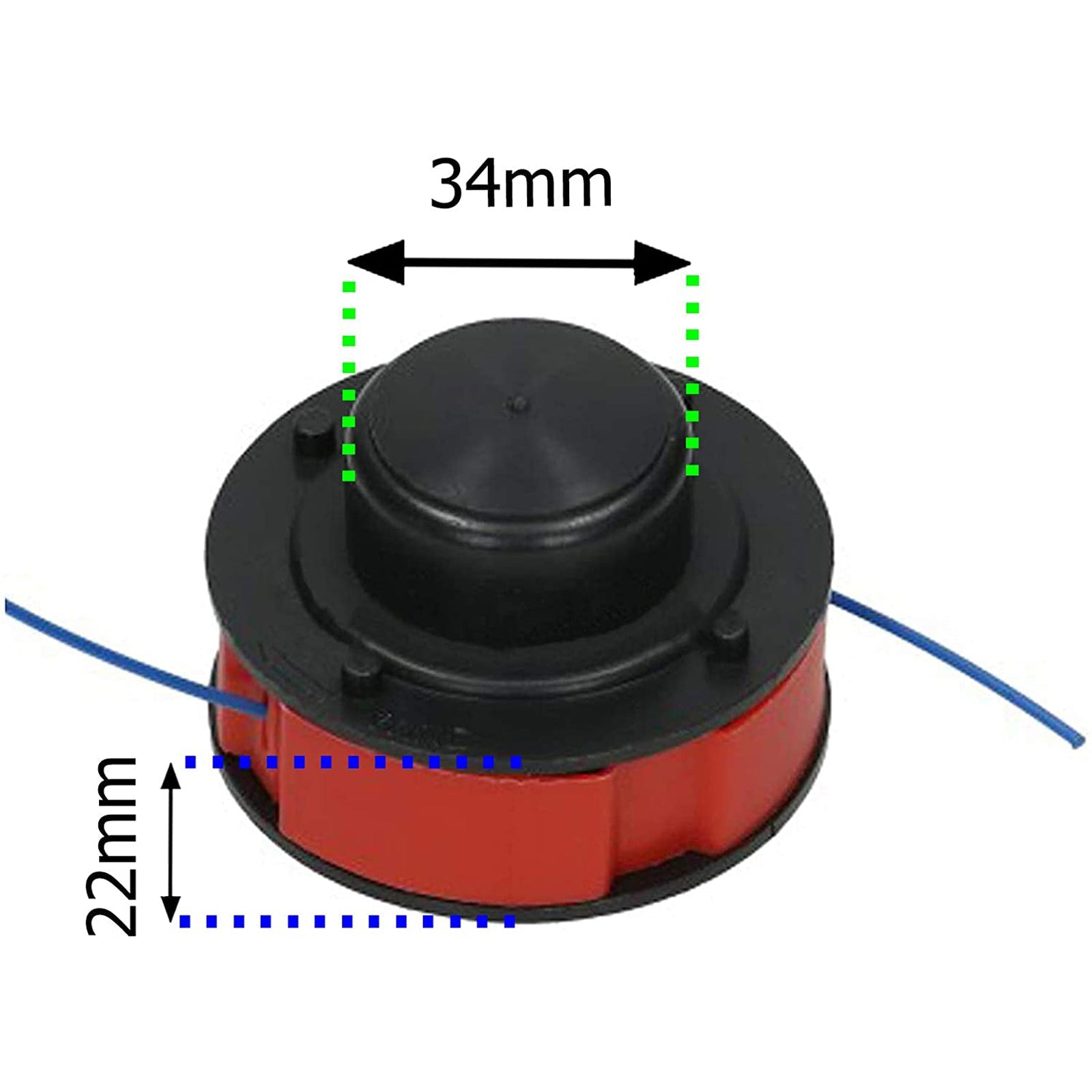 Line & Spool 8m for B&Q Strimmer Trimmer (Pack of 2)