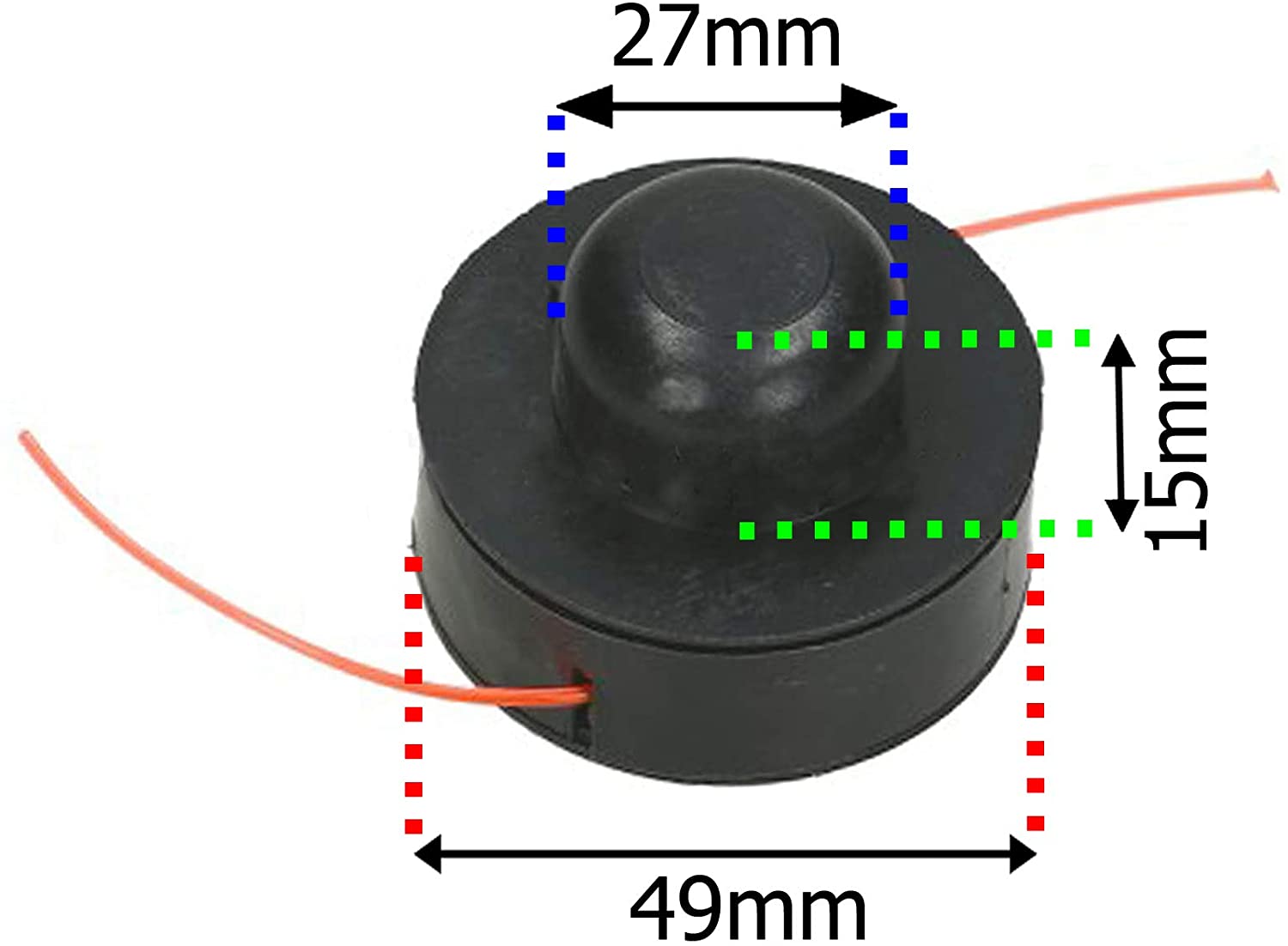 Line Spool Feed Cord Head for CHALLENGE XTREME MIGZP250 Grass Trimmer Strimmer