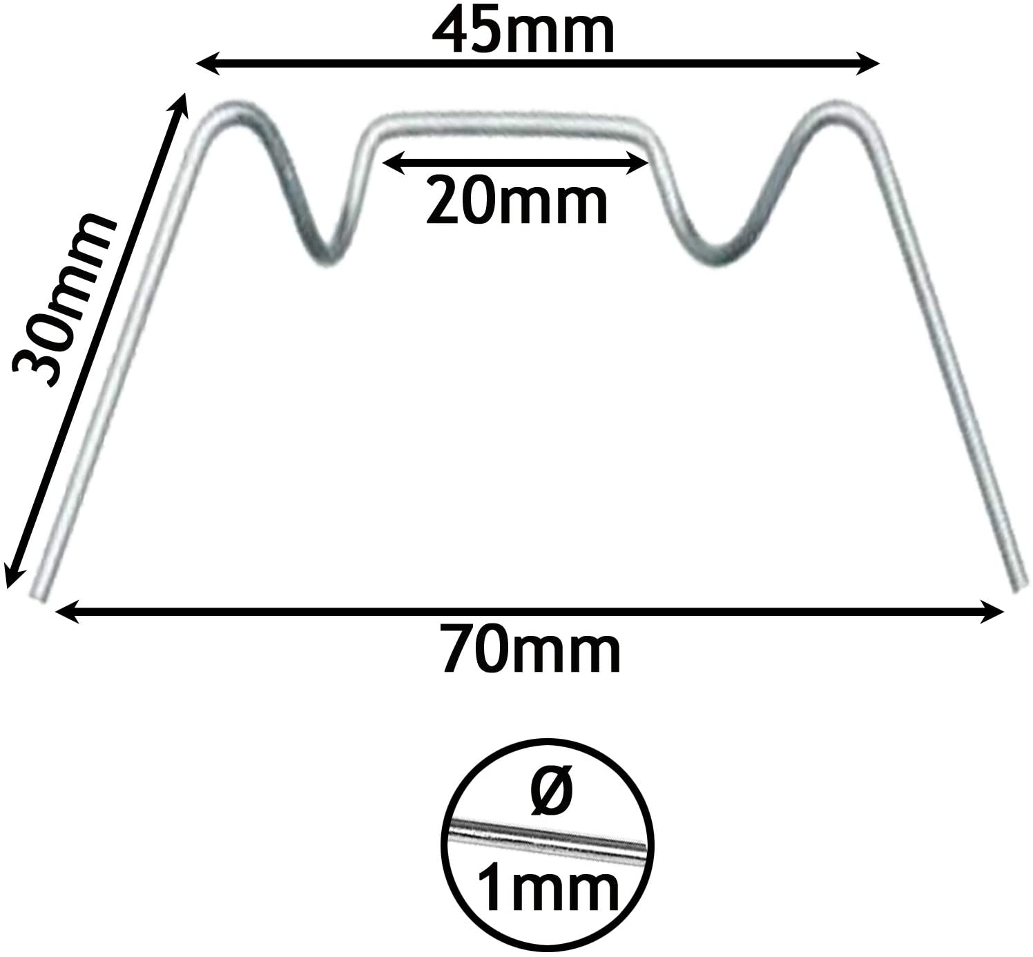 Greenhouse W Clips Spring Wire Glazing Glass Pane Frame Fixing Clamp