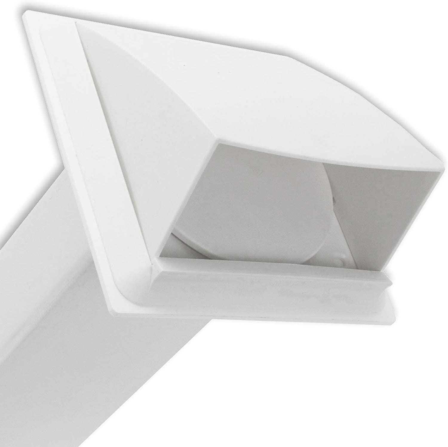 UNIVERSAL Exterior Wall Venting Kit & Extension Hose for Vented Cooker Hood Air Conditioning Tumble Dryer (5" x 3m, White)