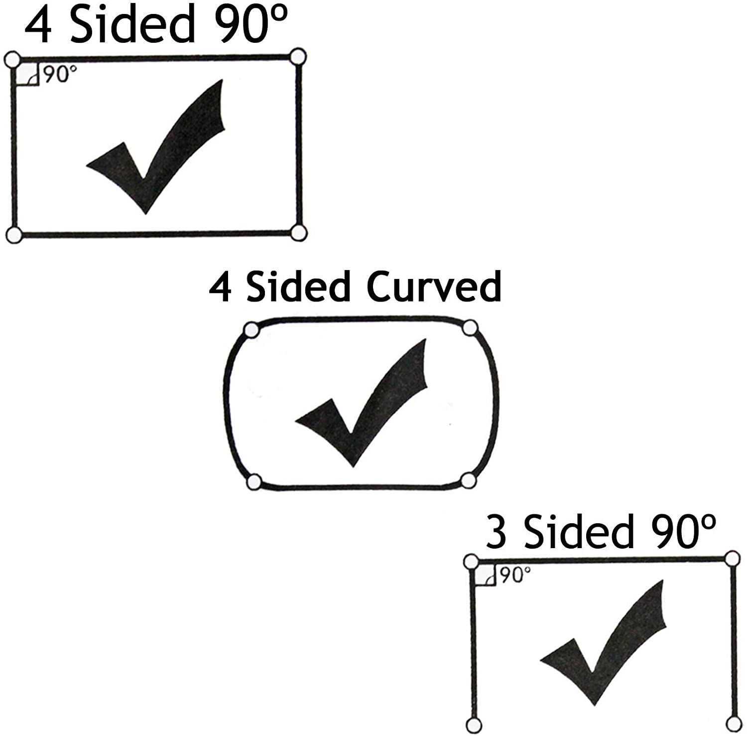 Door Seal + Silicone Glue for CDA Oven Cooker 3m Cut to Size (3 & 4 sided, Rounded + 90º Clips)