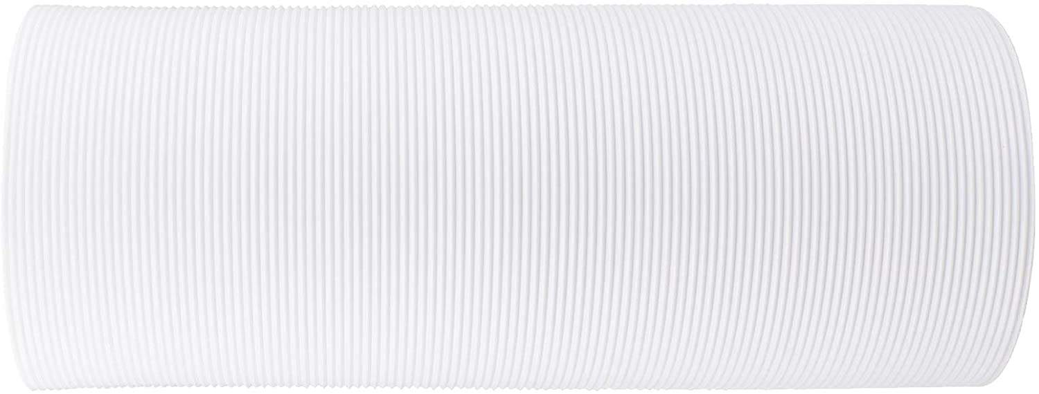 UNIVERSAL Bull Nose Wall Outlet Kit & Extension Hose for Vented Tumble Dryer Air Conditioning Cooker Hood (5" x 3m, Stainless Steel)