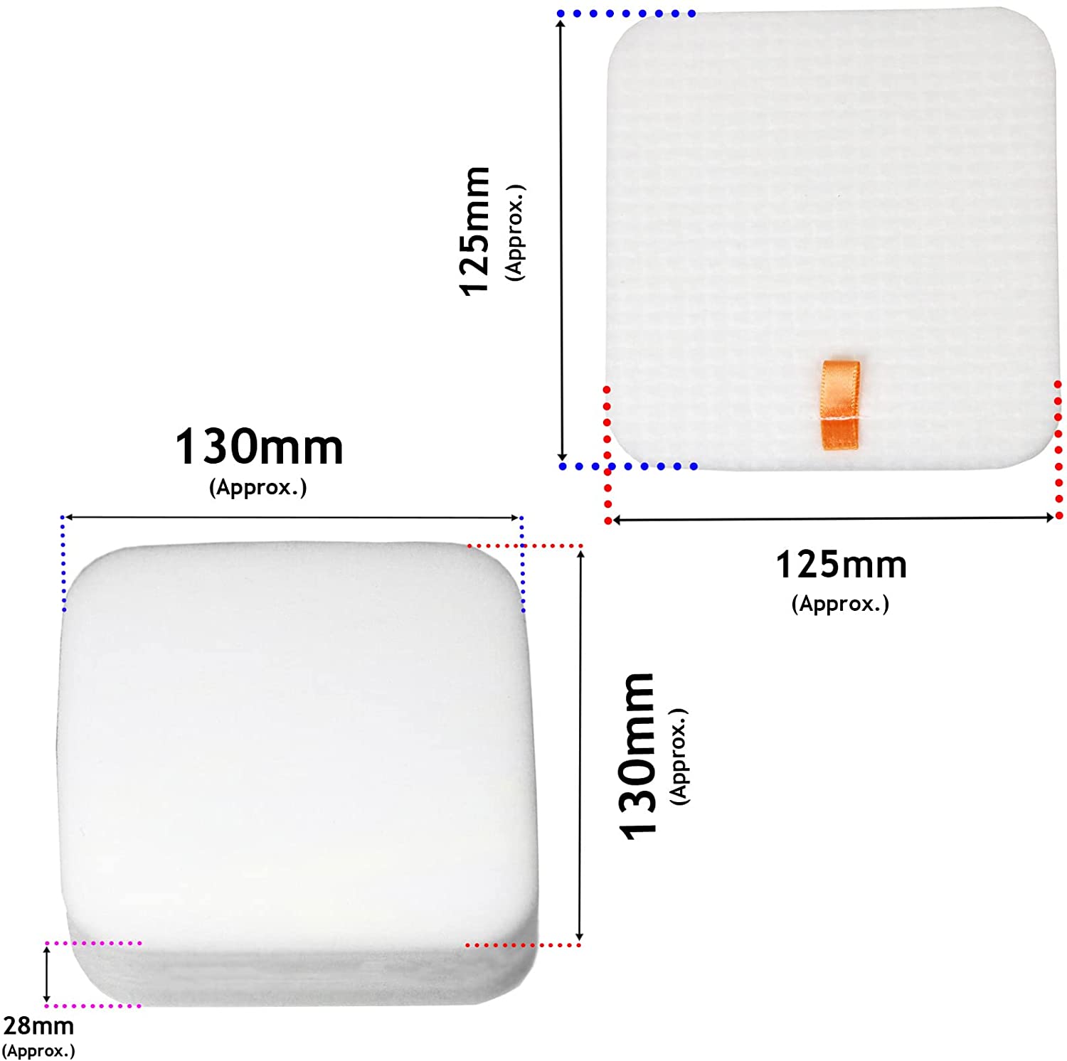 Filters for SHARK NV602 NV602UKT Lift-Away NV702 NV702UK Duoclean Vacuum Filter (3 of Each)