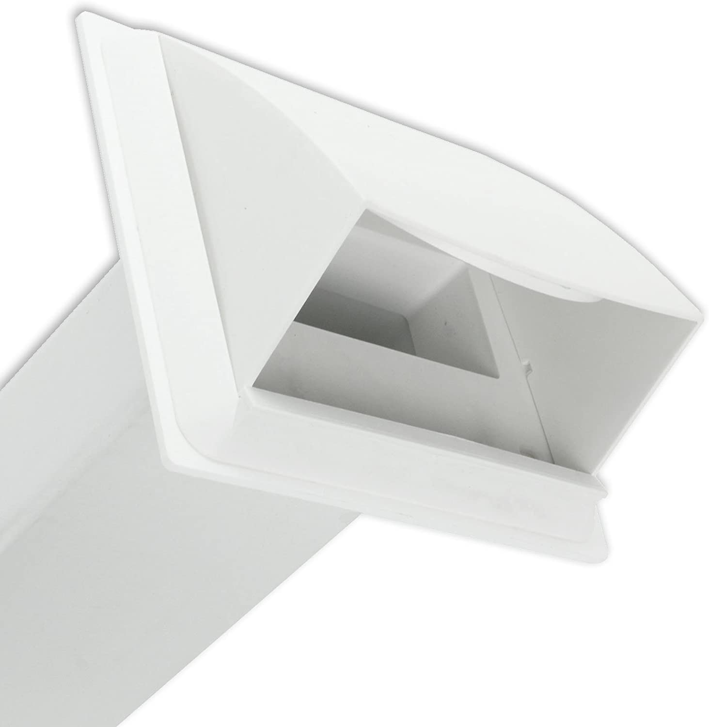 UNIVERSAL Wall Vent Cover Kit Tumble Dryer Hose External Pipe Outlet White 4"