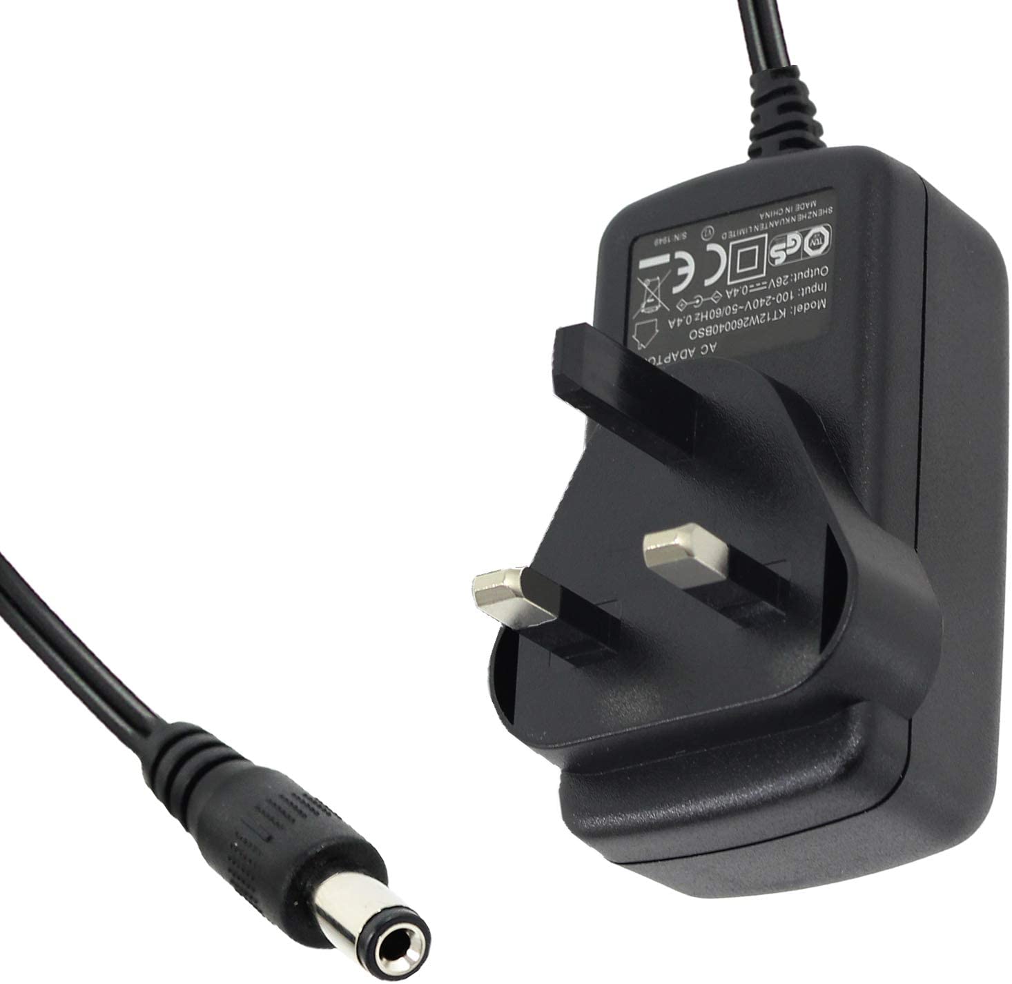 Charger Cable 22.2v UK Plug for Vax Slimvac TBTTV1B1, TBTTV1P1, TBTTV1P2, TBTTV1T1 Vacuum Cleaner 15137855 1-5-137855
