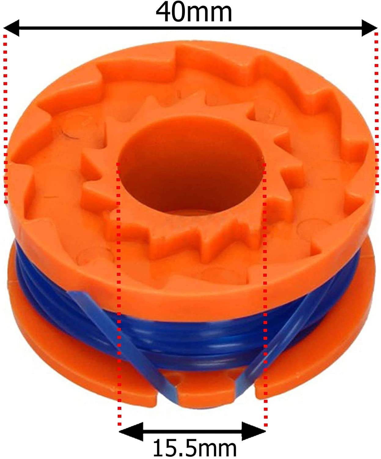 Line Spool & Cover for WORX WG150E WG151E WG151E-A Strimmer Trimmer (Pack of 3)