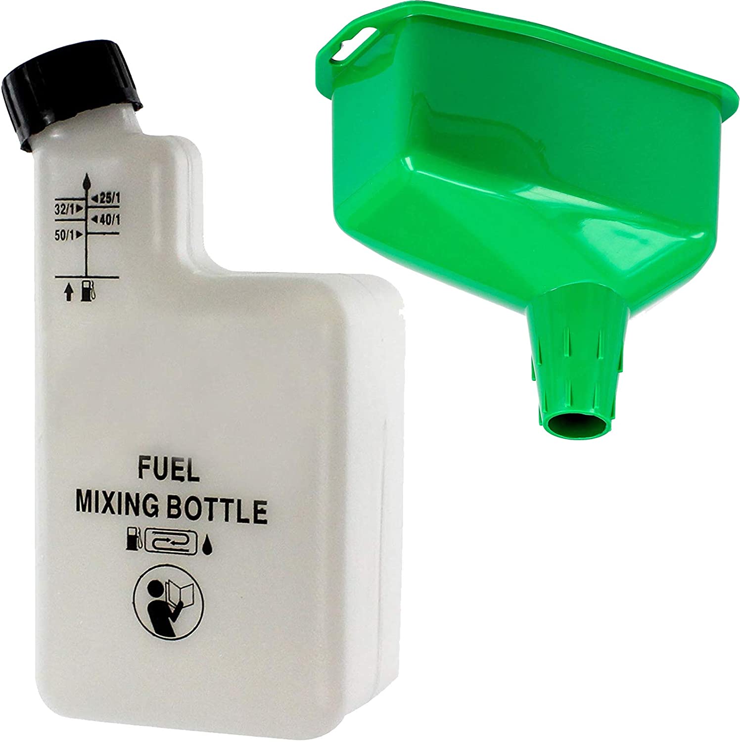 Funnel 1L + Mixing Bottle Fuel Oil for Car Motorbike Moped Motor Bike
