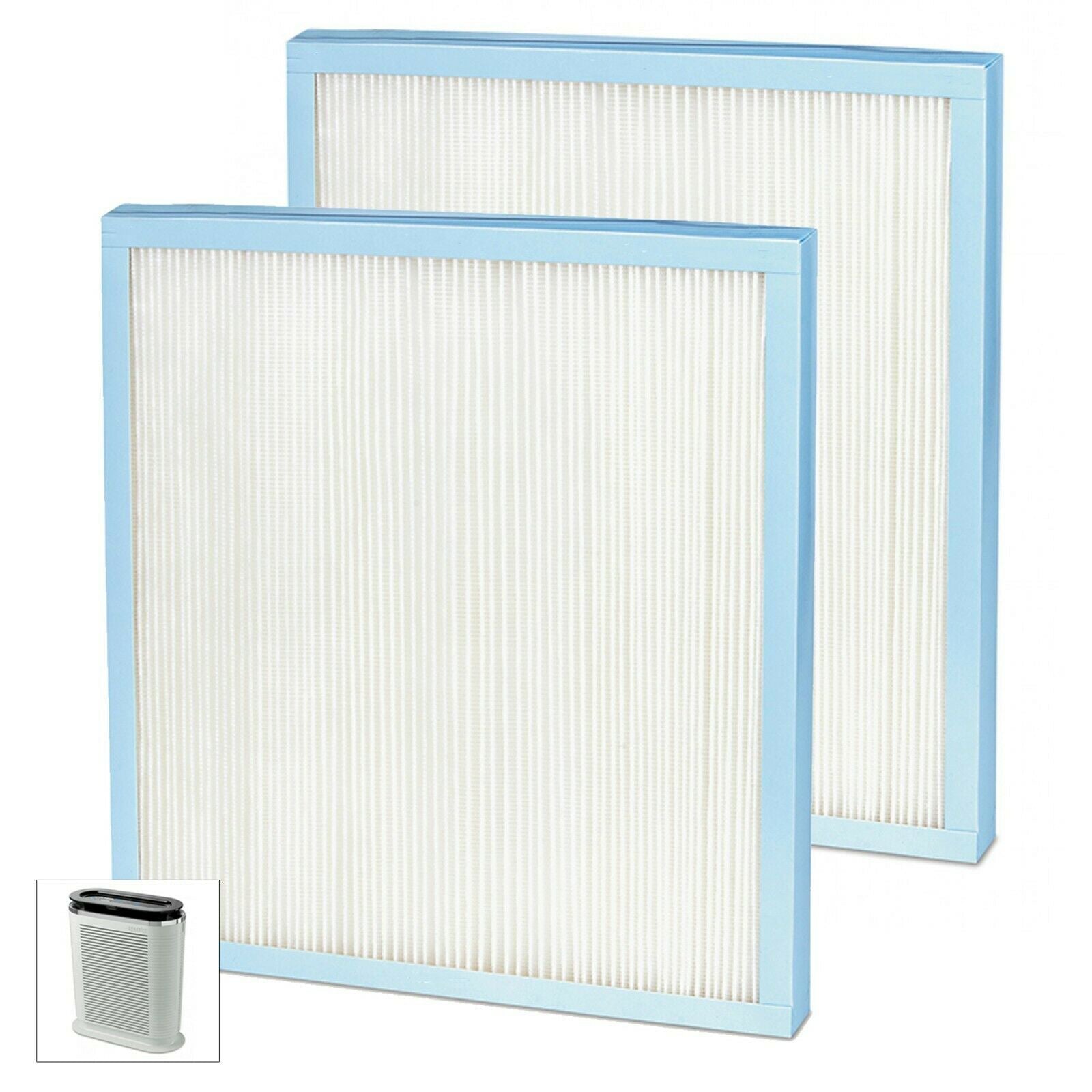 HEPA Filter for HOMEDICS AR-20 AR20 Professional Air Purifier AR-2FLT Blue (Pack of 2)
