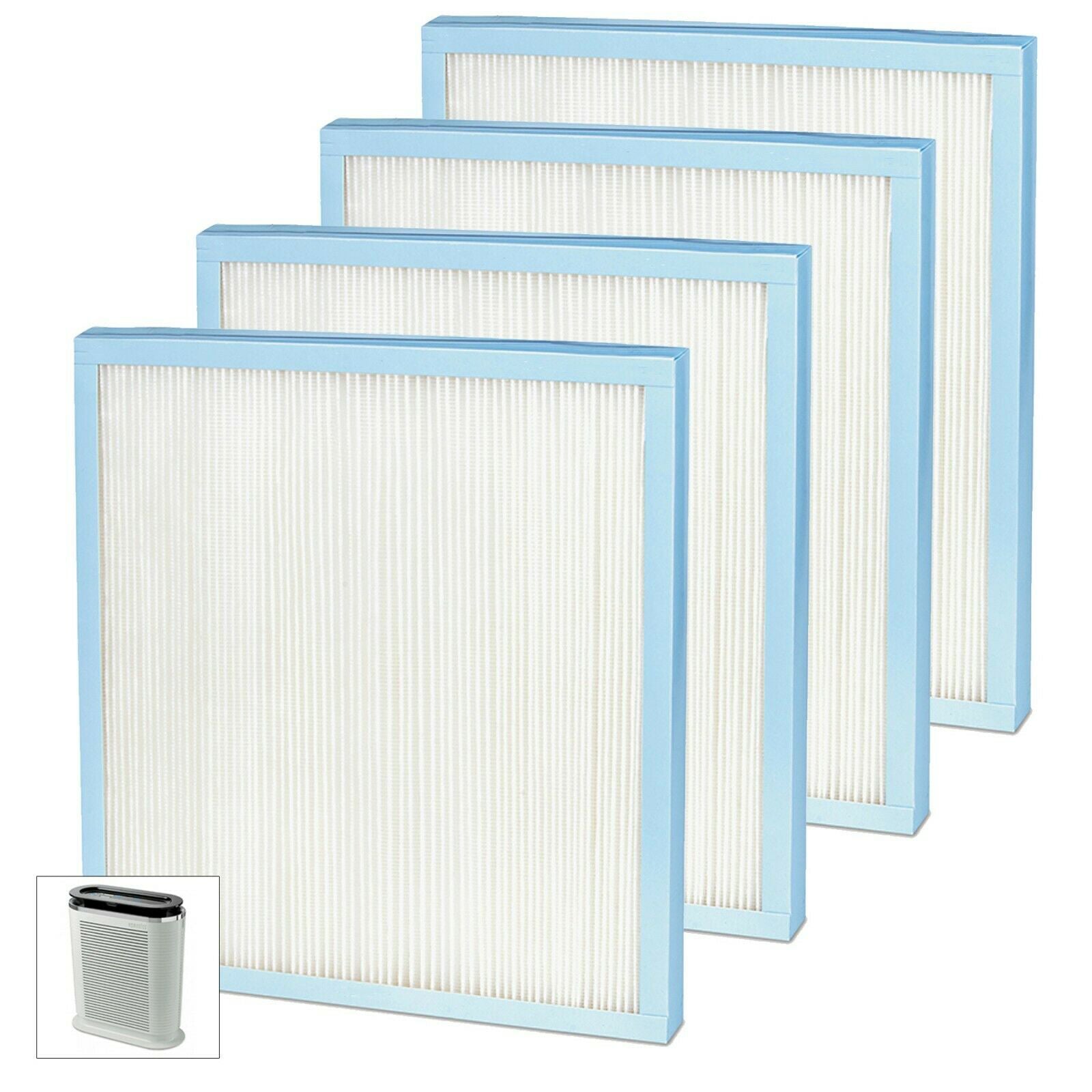 HEPA Filter for HOMEDICS AR-20 AR20 Professional Air Purifier AR-2FLT Blue (Pack of 4)