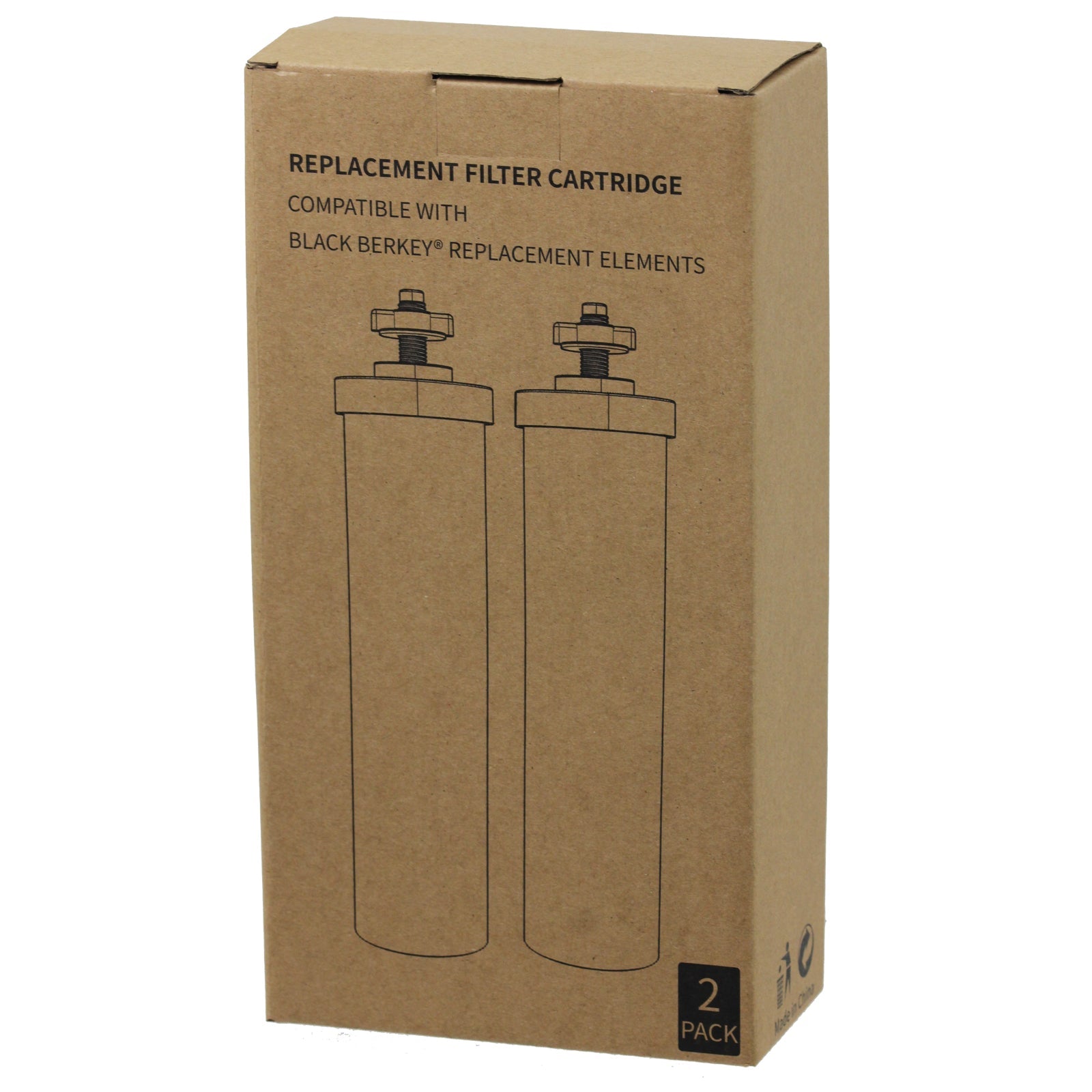 Water Filter Element for Berkey Purification System Cartridge Filters Black x 6