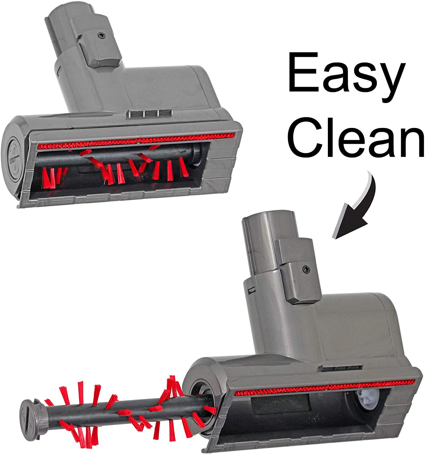 Mini Turbine Tool Brush Head + Trigger Lock for DYSON V6 Vacuum Cleaner