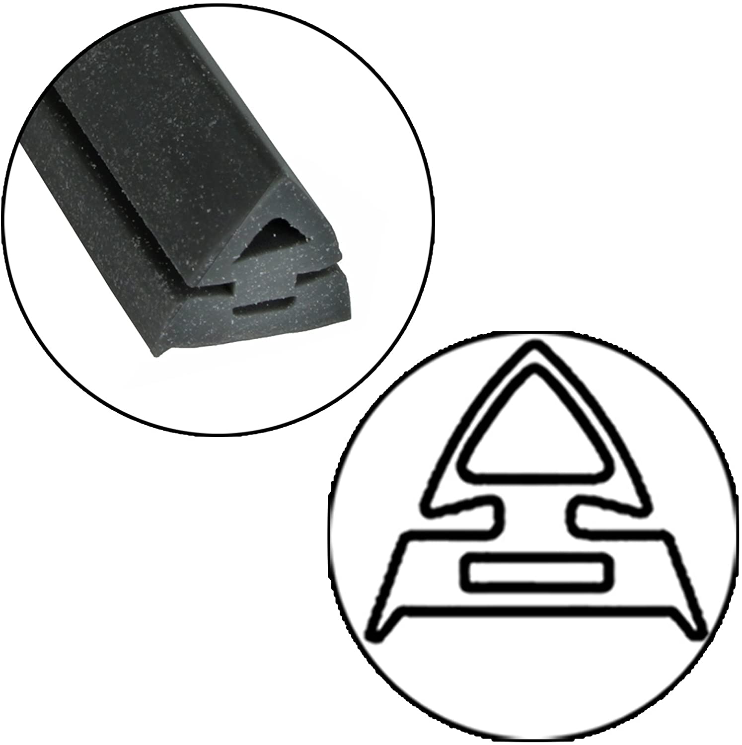 Door Seal + Silicone Glue for DELONGHI Oven Cooker 3m Cut to Size (3 & 4 sided, Rounded + 90º Clips)