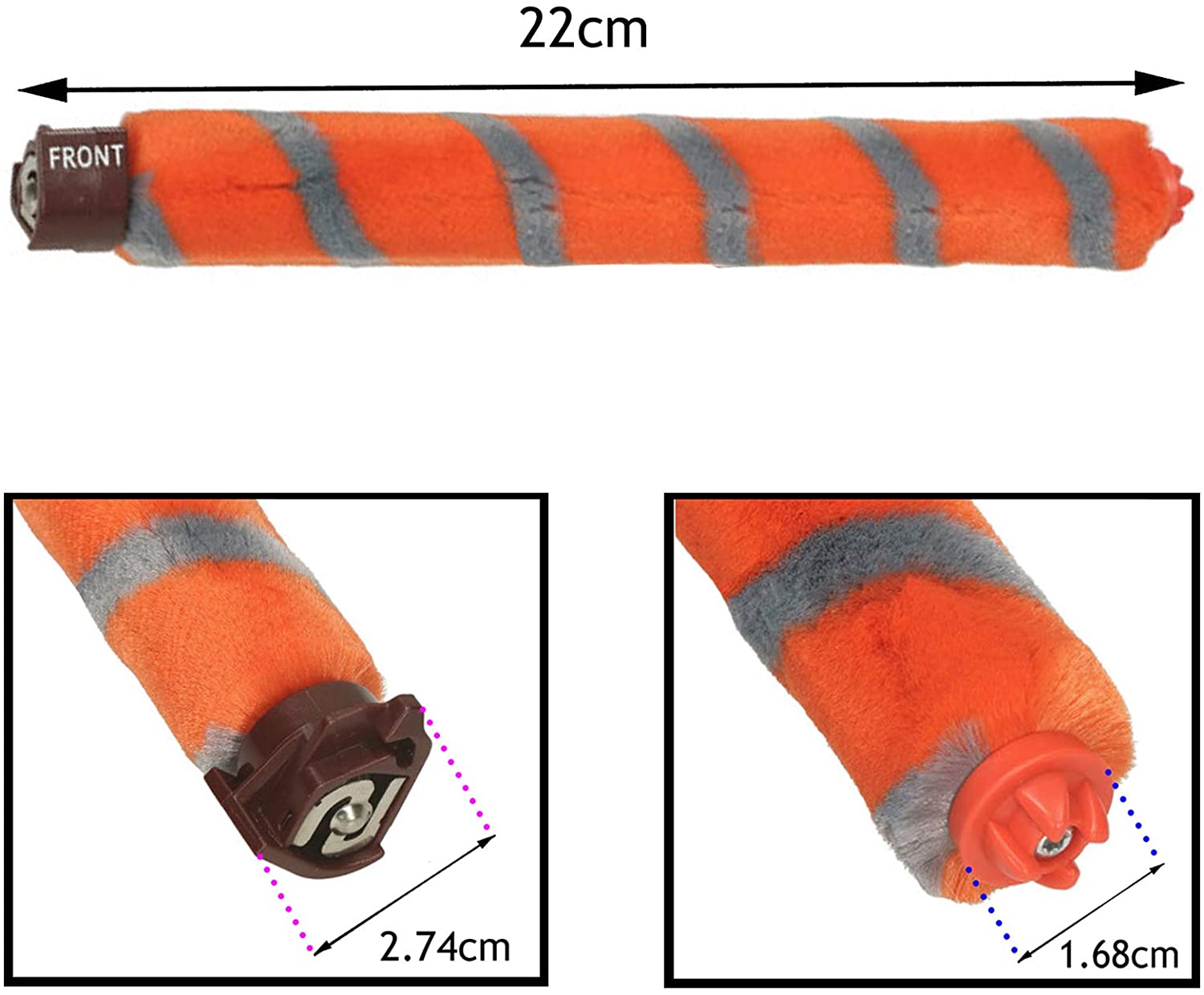 Soft Brushroll Brush Roll Bar Compatible with Shark NV200 NV200C NV200Q NV201 NV203 Vacuum Cleaner