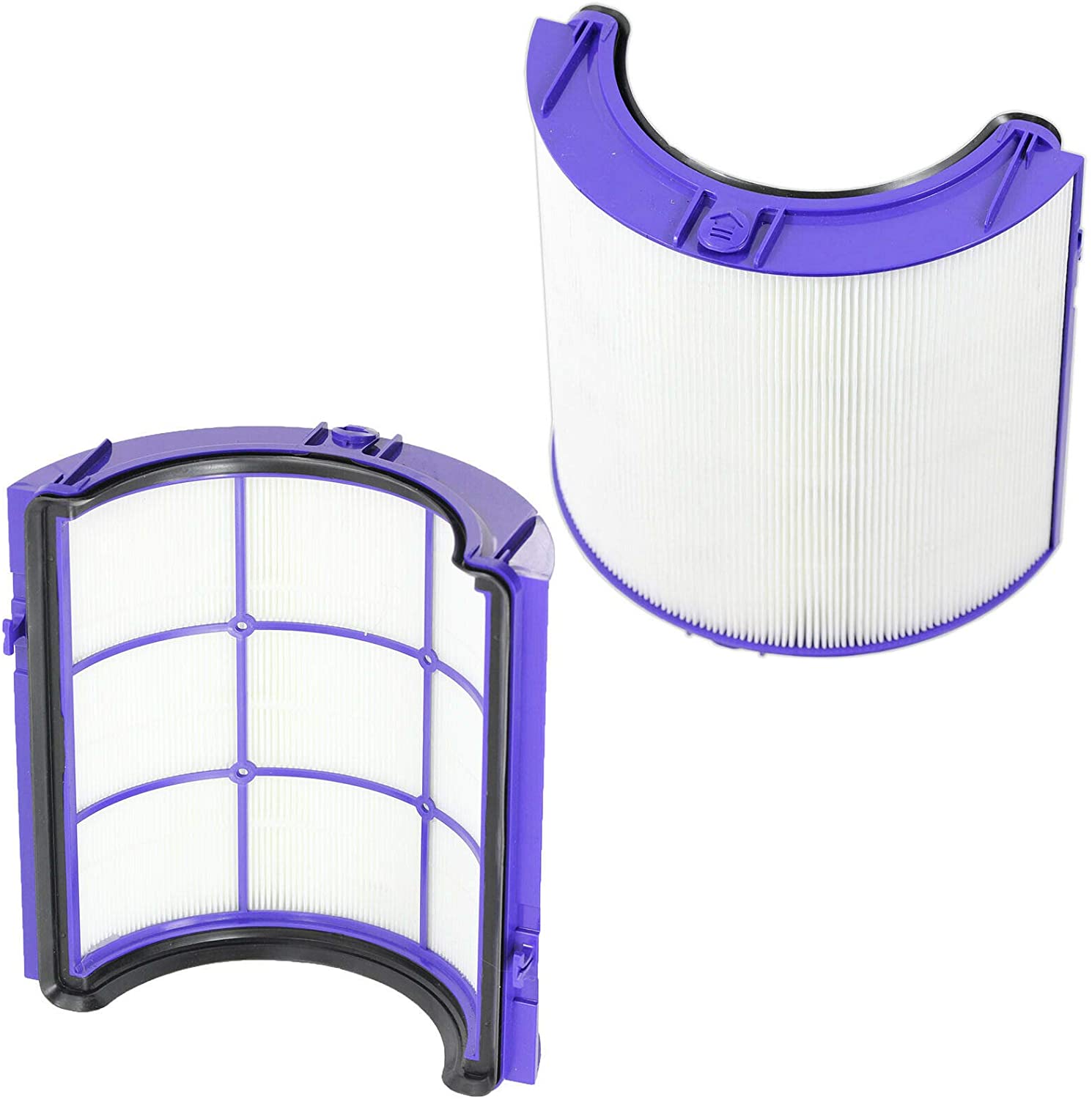 HEPA + Carbon Filter Kit for DYSON 360˚ Glass Activated Carbon Pure Cool DP04 HP04 TP04 Air Purifying Tower Fan + Cleaning Brush