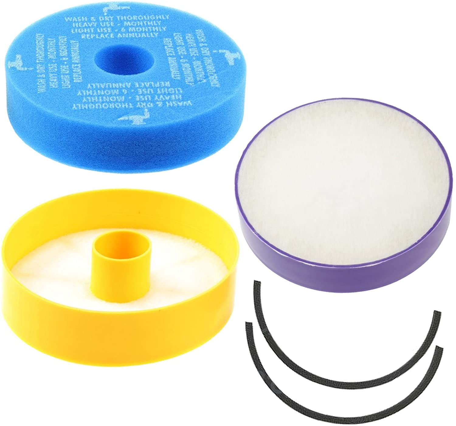 Filters Set + Seal Kit for Dyson DC07 Vacuum Allergy Washable Pre & Post Motor HEPA Filter + 5 Fresheners