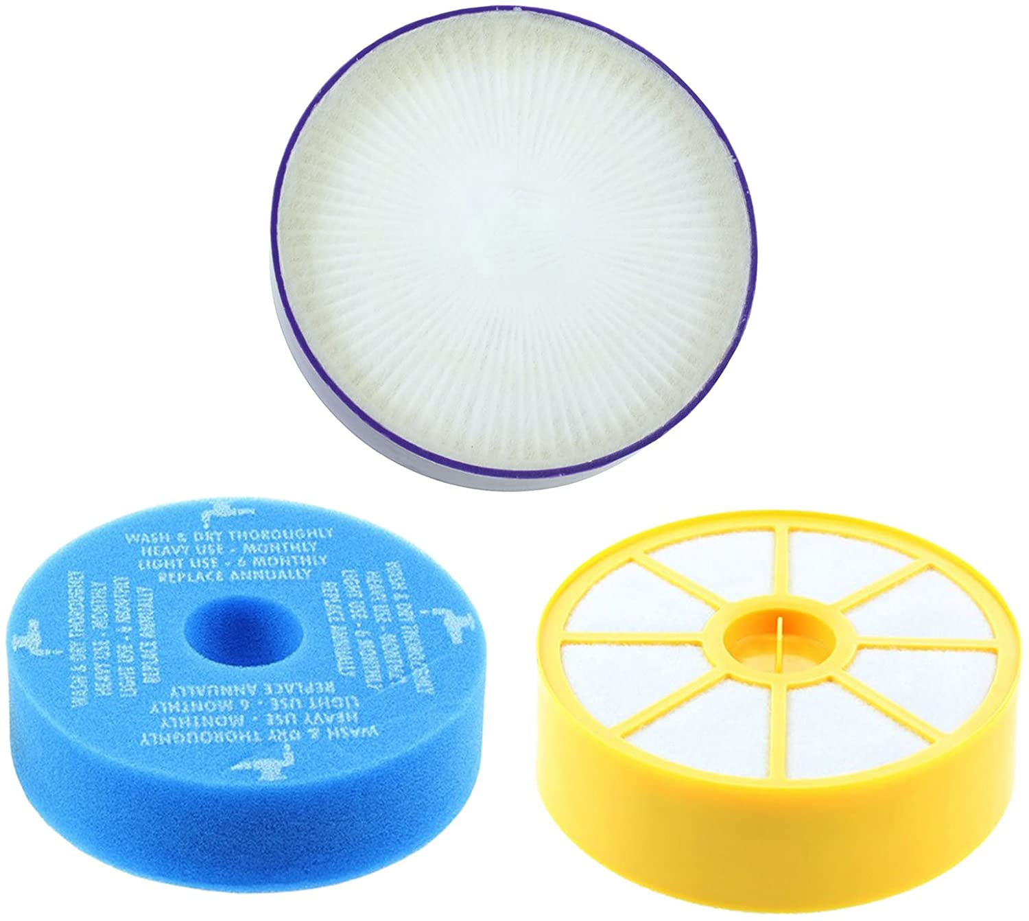 Filters Set + Brushroll Bar + Belts for Dyson DC07 Vacuum Allergy Washable Pre & Post Motor HEPA Filter