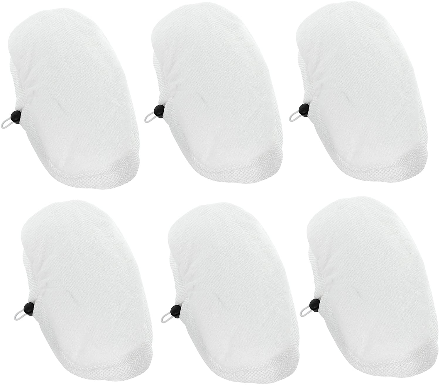 Hard Floor Cleaning Cloth Pads for Morphy Richards 720022 12 in 1 Steam Cleaner Mop (Pack of 6)
