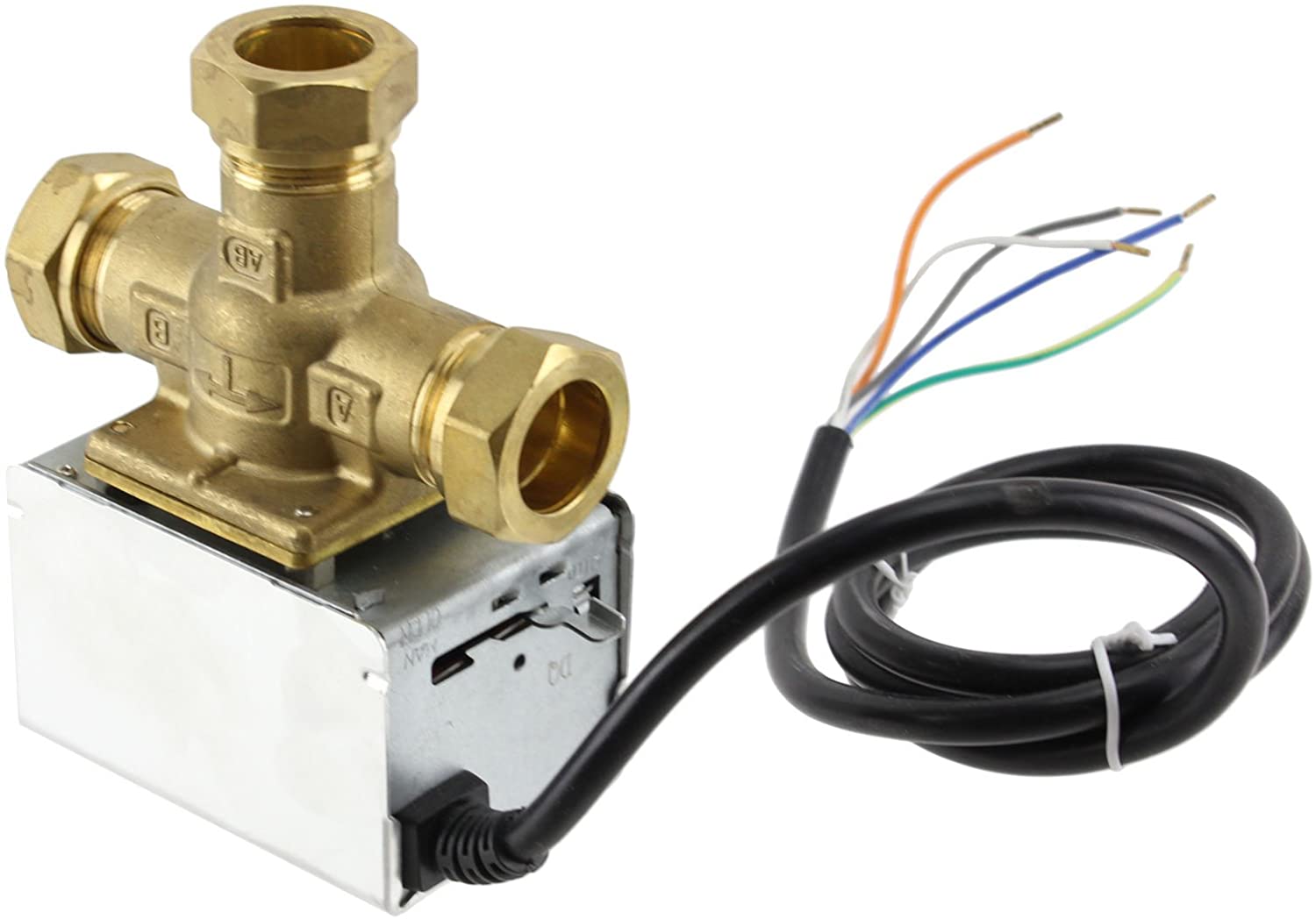 Tower VAL322MP 22mm 3 Port Motorised Mid Position Valve Central Heating Control