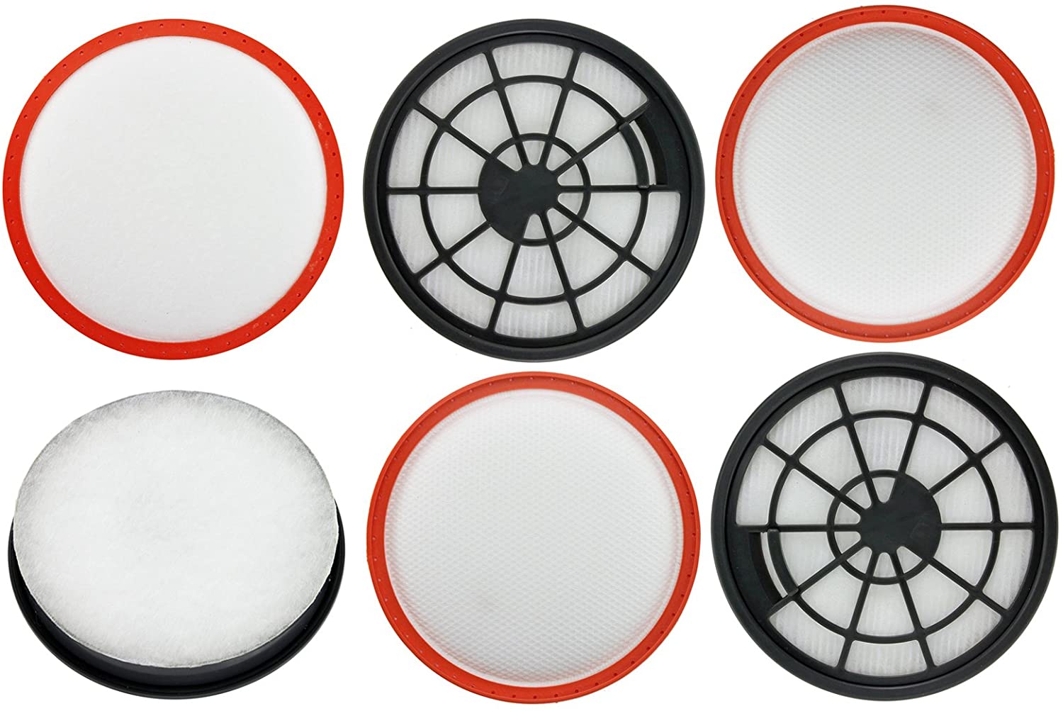 Central HEPA Motor Filter Kit for VAX C86-E2 Vacuum Cleaner (Pack of 6)
