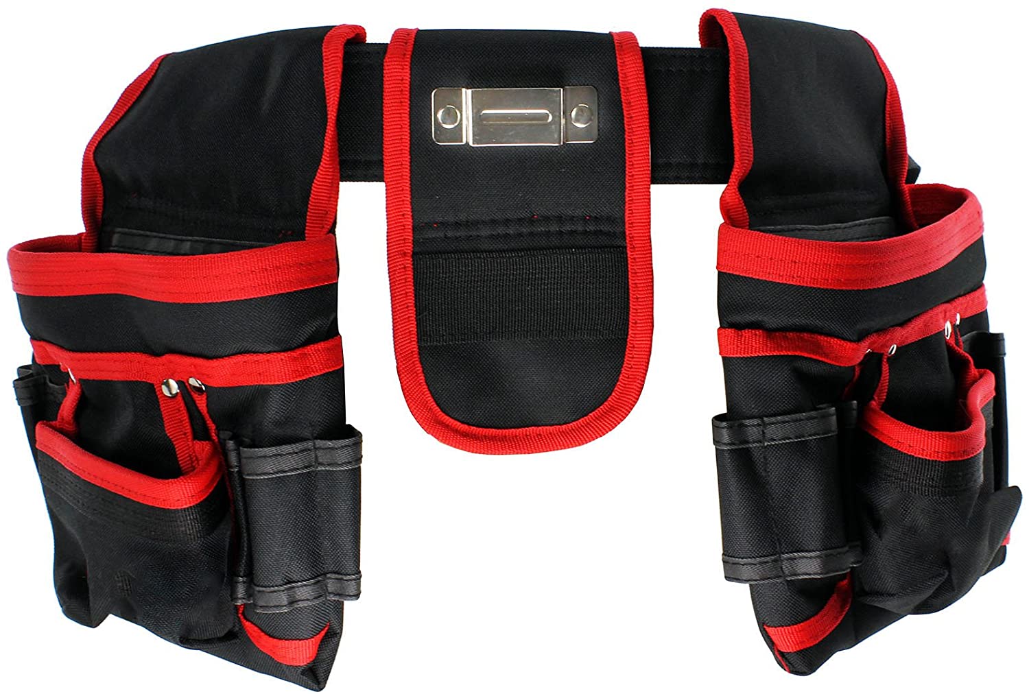 Double Tool Belt 20 Pocket Joiners Carpenter Builder Screwdriver Pouch + Goggles