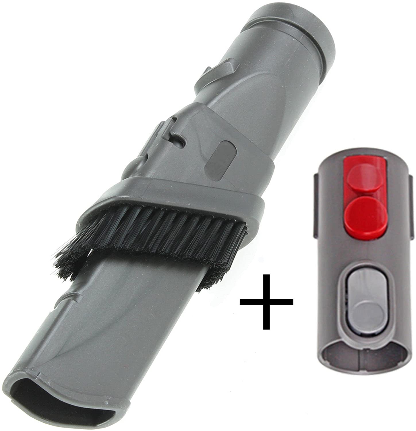 1.4m Compact Extension Hose + Combination Crevice/Dusting Brush Tool Kit for Dyson CY22 CY23 Cinetic Big Ball Animal Vacuum Cleaner