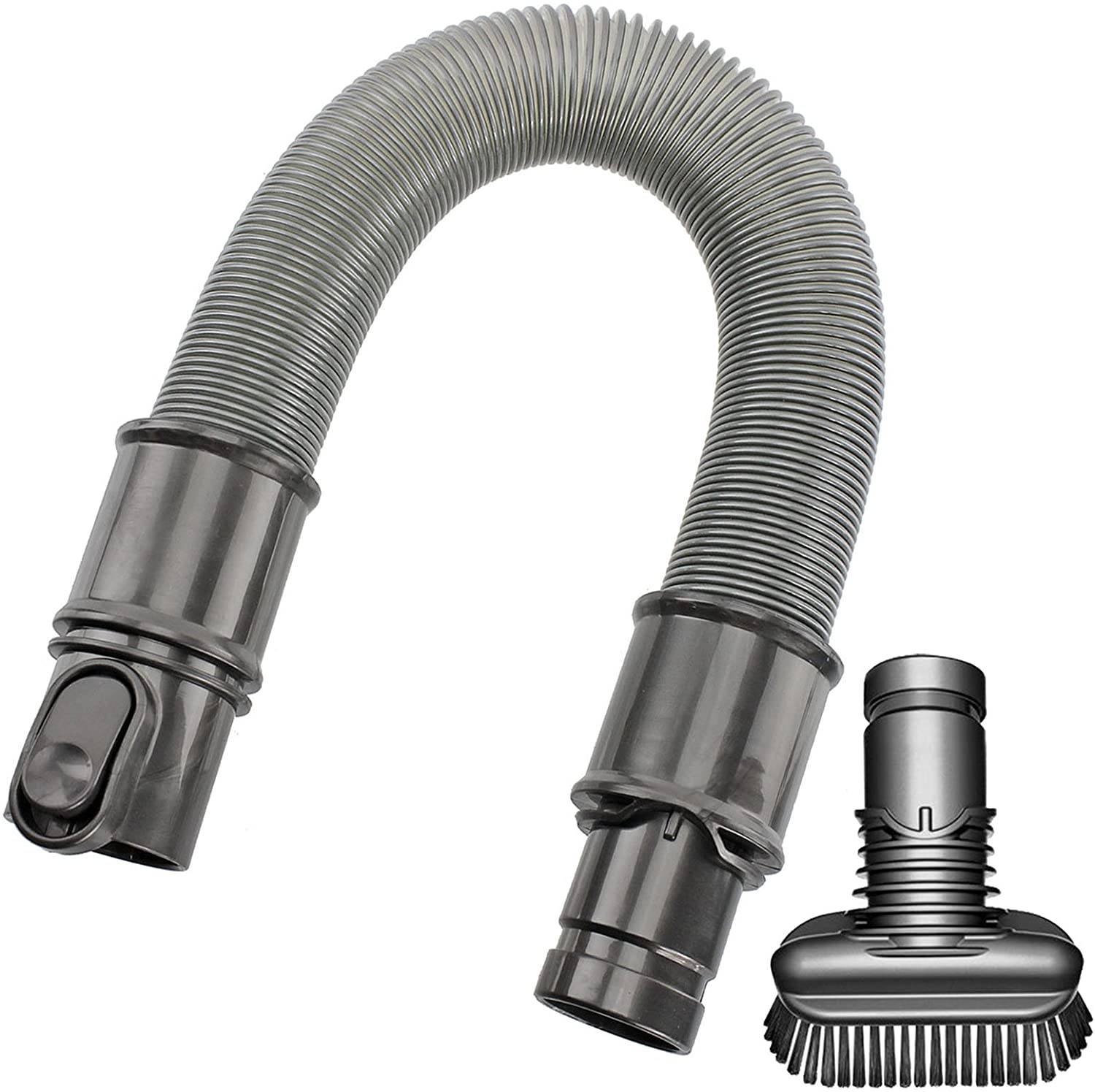 Compact Extension Hose for Dyson DC43H DC44 DC47 DC50 DC56 DC58 DC59 DC61 V6 Vacuum Cleaner + Stubborn Dirt Brush