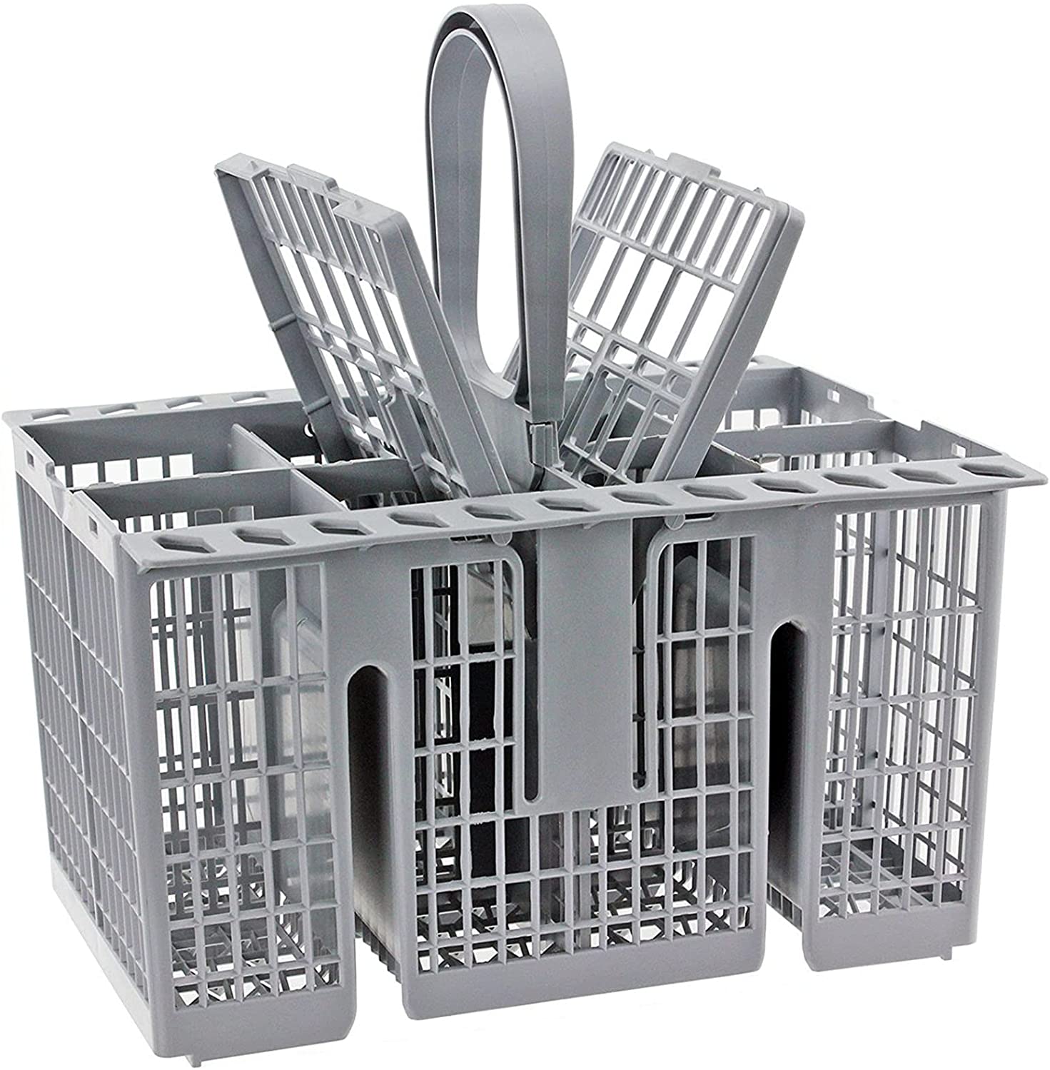 Dishwasher Cutlery Basket Cage for Hotpoint with Removable Handle & Folding Doors