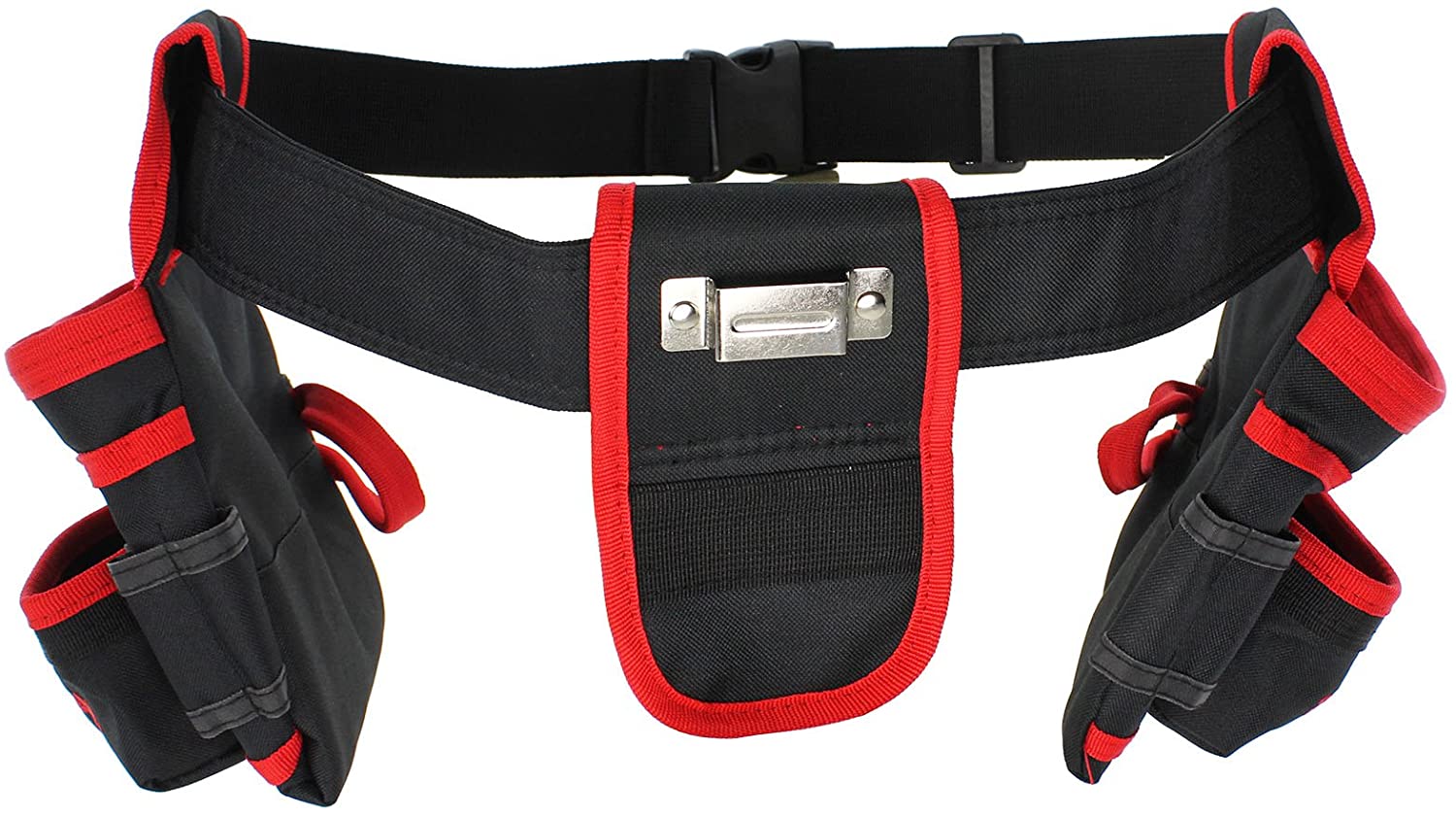 Double Tool Belt 20 Pocket Joiners Carpenter Builder Screwdriver Pouch + Goggles