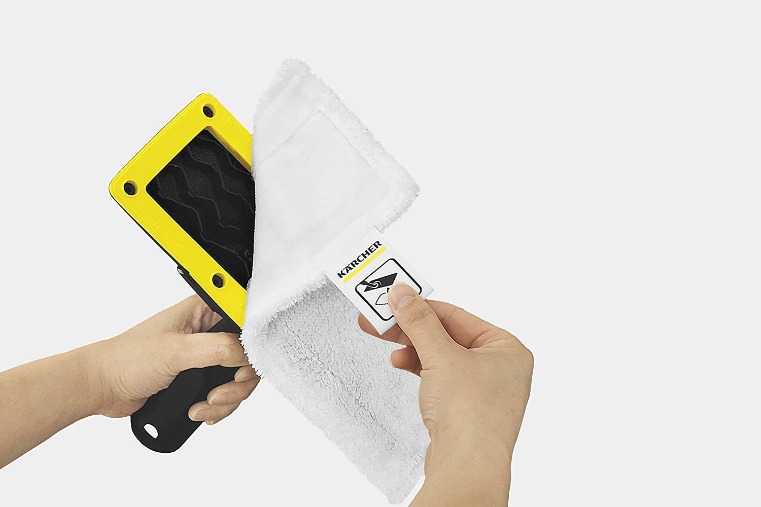 KARCHER Easyfix Floor Cloth Set Steam Cleaner Microfibre White (Pack of 2)