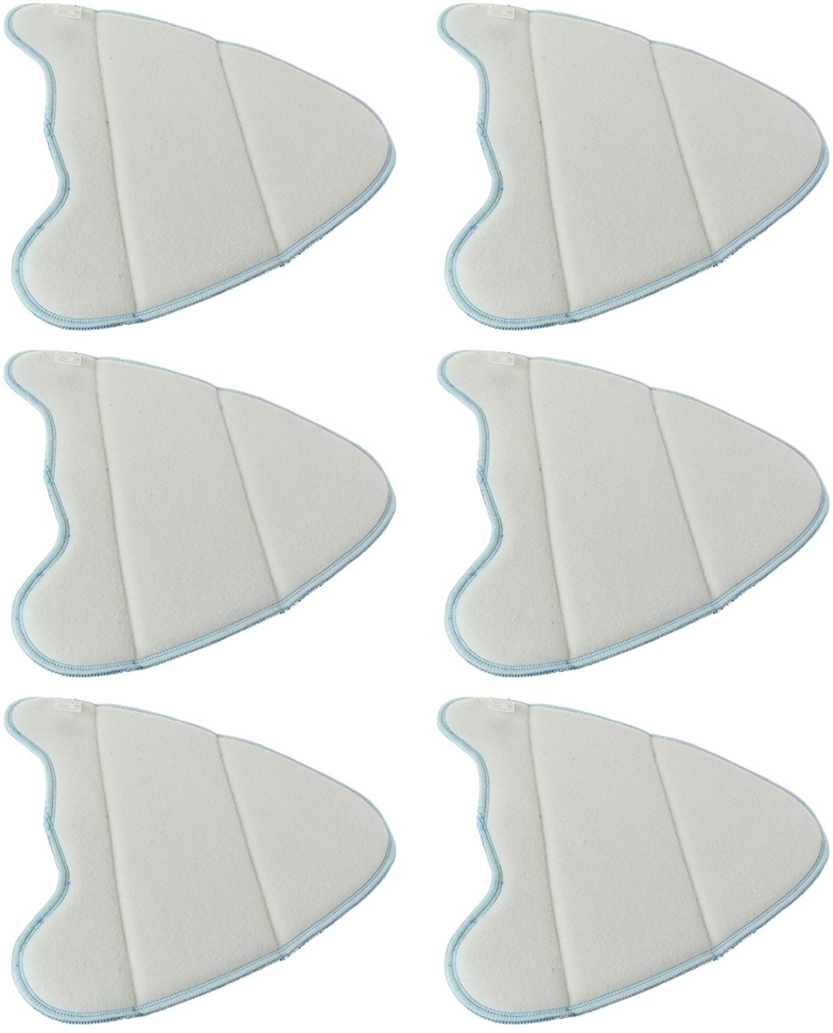 Microfibre Cleaning Pads for Holme HDSM4001 Steam Cleaner Mops (Pack of 6)