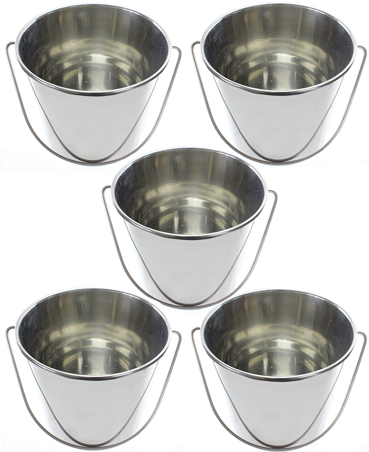 12 Litre Feed Feeding Watering Bucket for Horse Equestrian Stable (Pack of 5)