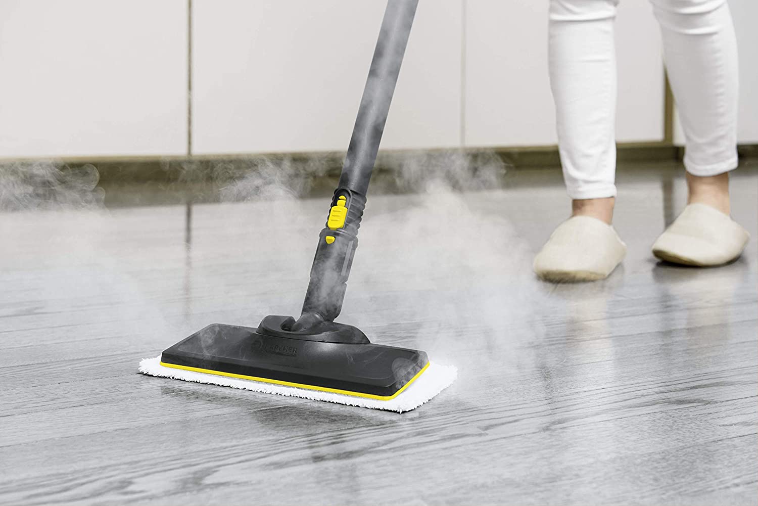 KARCHER Easyfix Floor Cloth Set Steam Cleaner Microfibre White (Pack of 2)