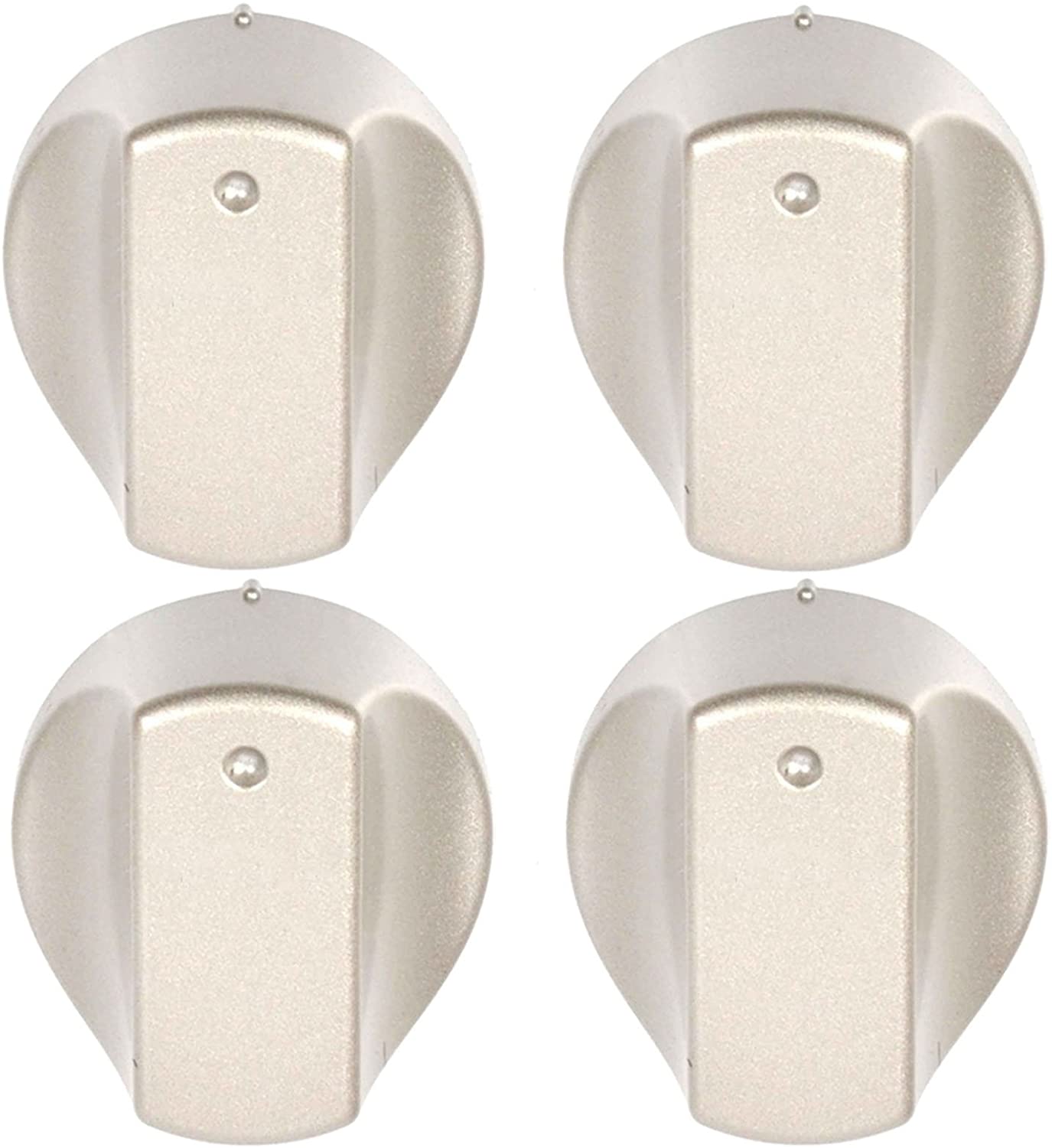 Hot-Ari ix Control Knob Switch for Hotpoint Oven Cooker (Silver, Pack of 4)