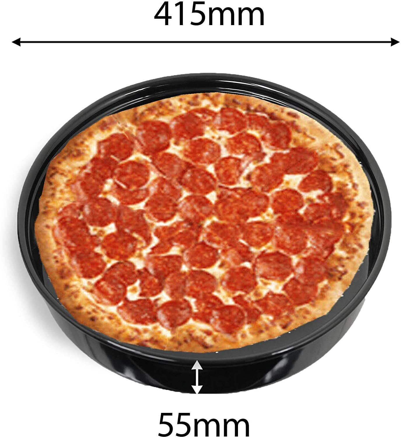 Oven Baking Roasting Tray Round Oval Tin Pan Rack Extra Large 415mm x 55mm