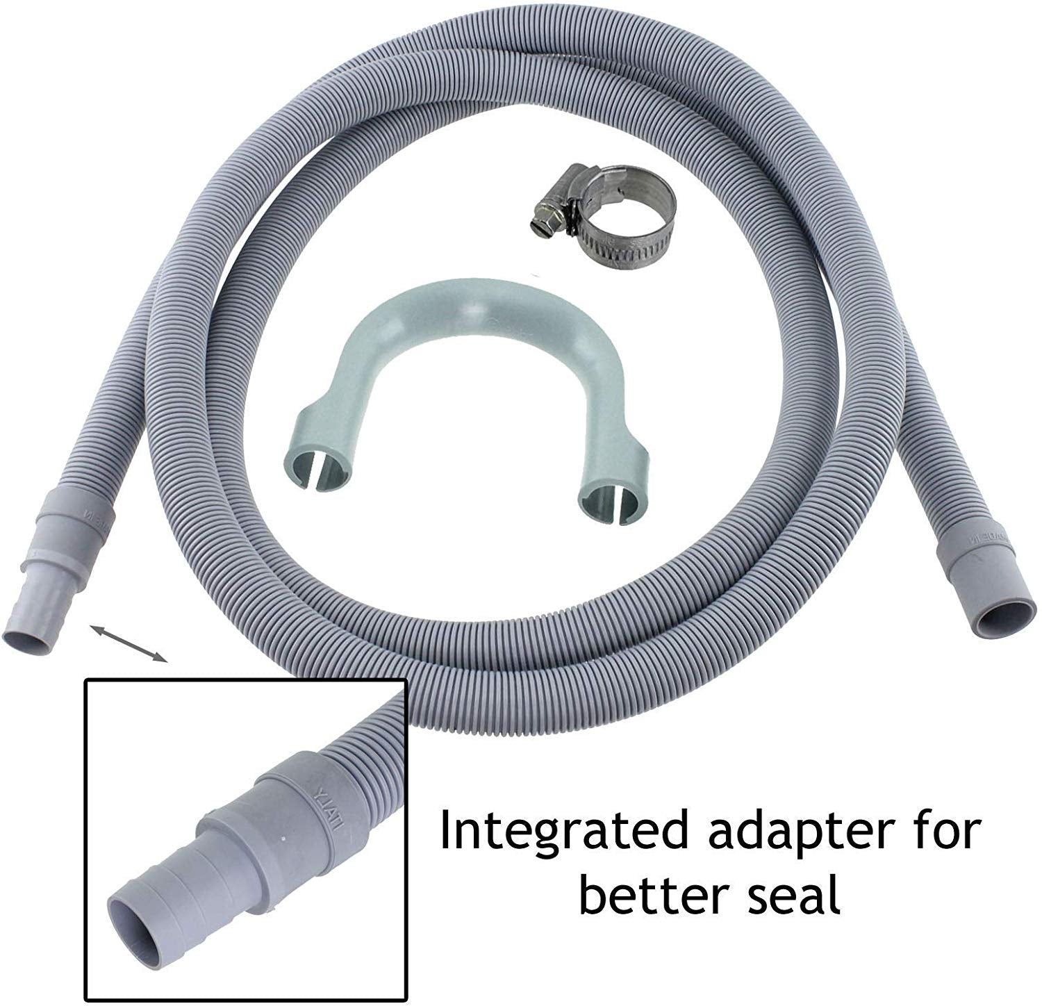 Drain Hose Extension Pipe Kit for Hoover Washing Machine Dishwasher (2.5m, 19mm / 22mm)
