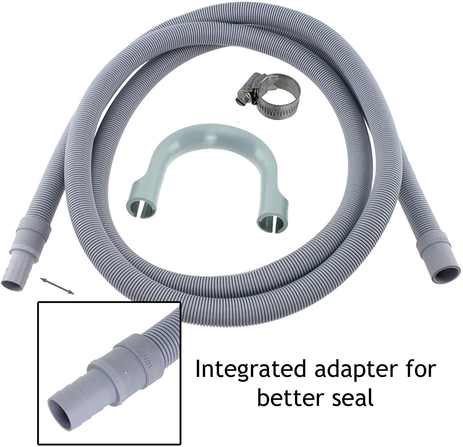 Drain Hose Extension Pipe Kit for Beko Washing Machine Dishwasher (2.5m, 19mm / 22mm)