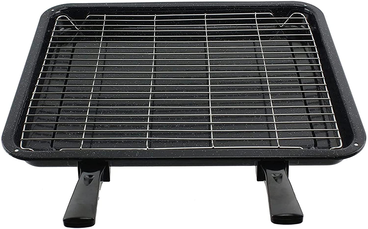Extra Large Enamel Grill Tray & Rack for LAMONA Oven Cooker (370 x 440mm)