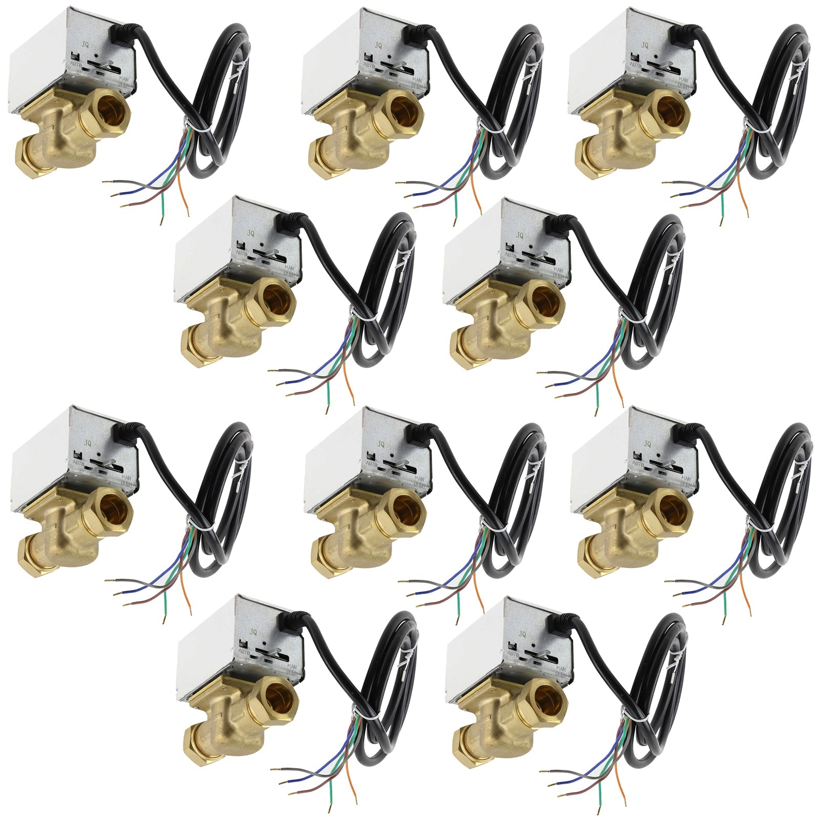 Motorised 2 Port Inline Zone Valve for HONEYWELL V4043 Central Heating Boiler Systems 22mm (Pack of 10)