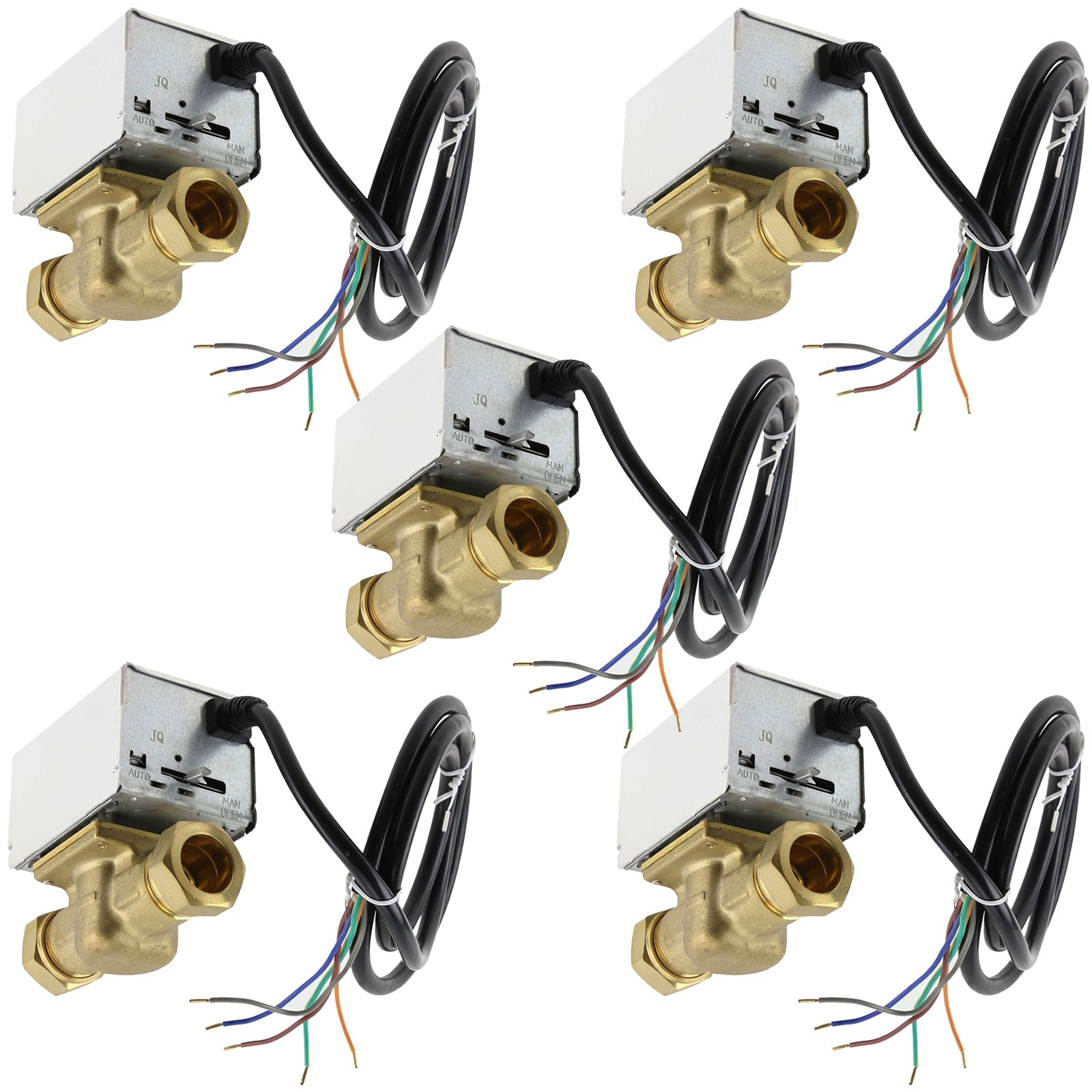 Motorised 2 Port Inline Zone Valve for HONEYWELL V4043 Central Heating Boiler Systems 22mm (Pack of 5)