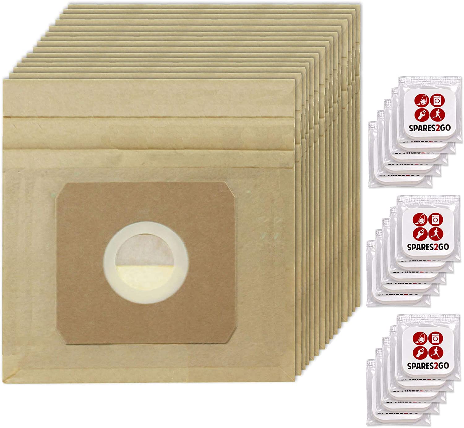 Strong Dust Bags for ELECTROLUX Vacuum Cleaner (Pack of 15) + 15 Freshener Tabs